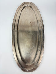 Sølvfad, 75x33 cm