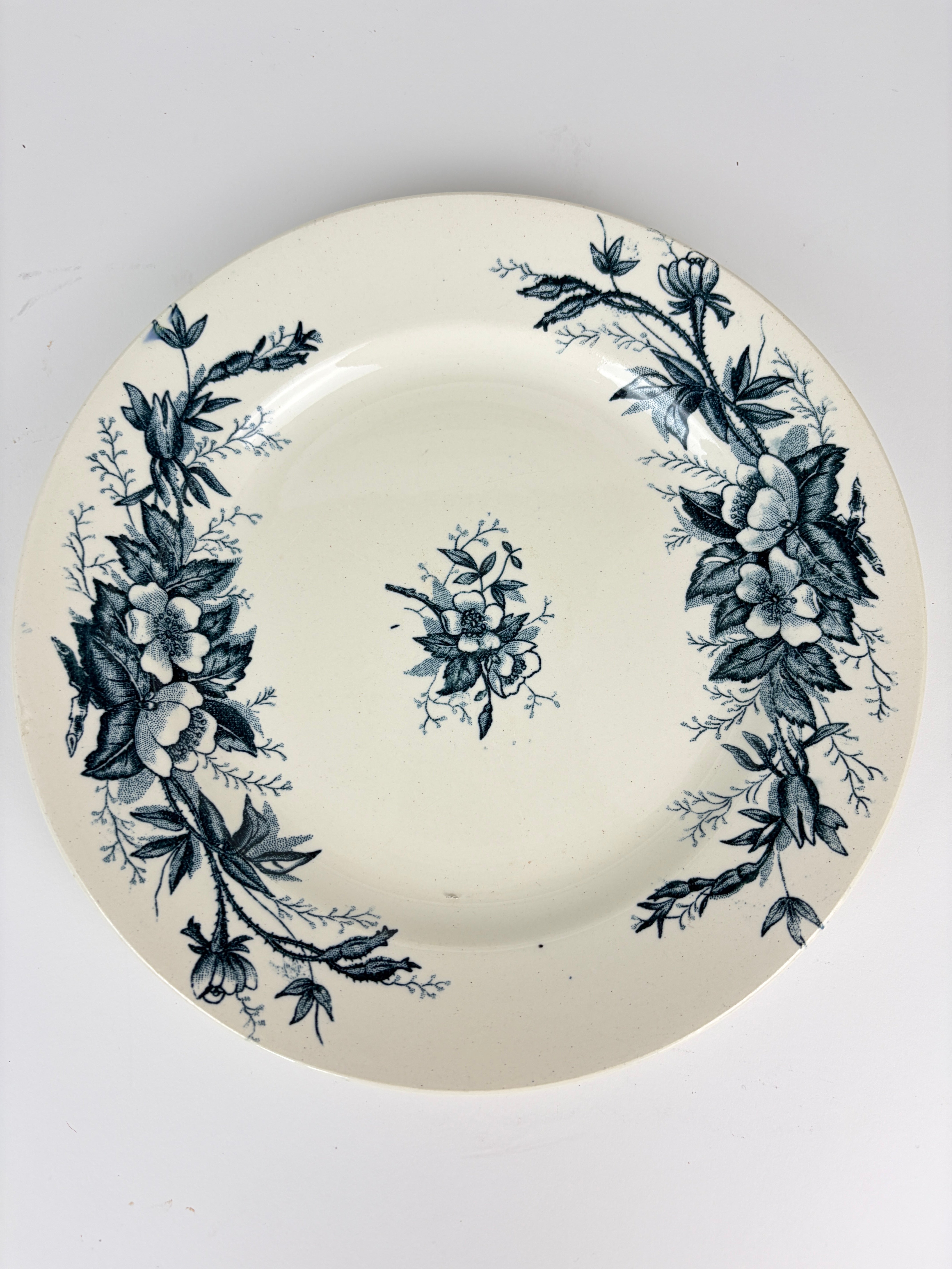 Franske tallerkener, Ø23 cm - 6 stk.