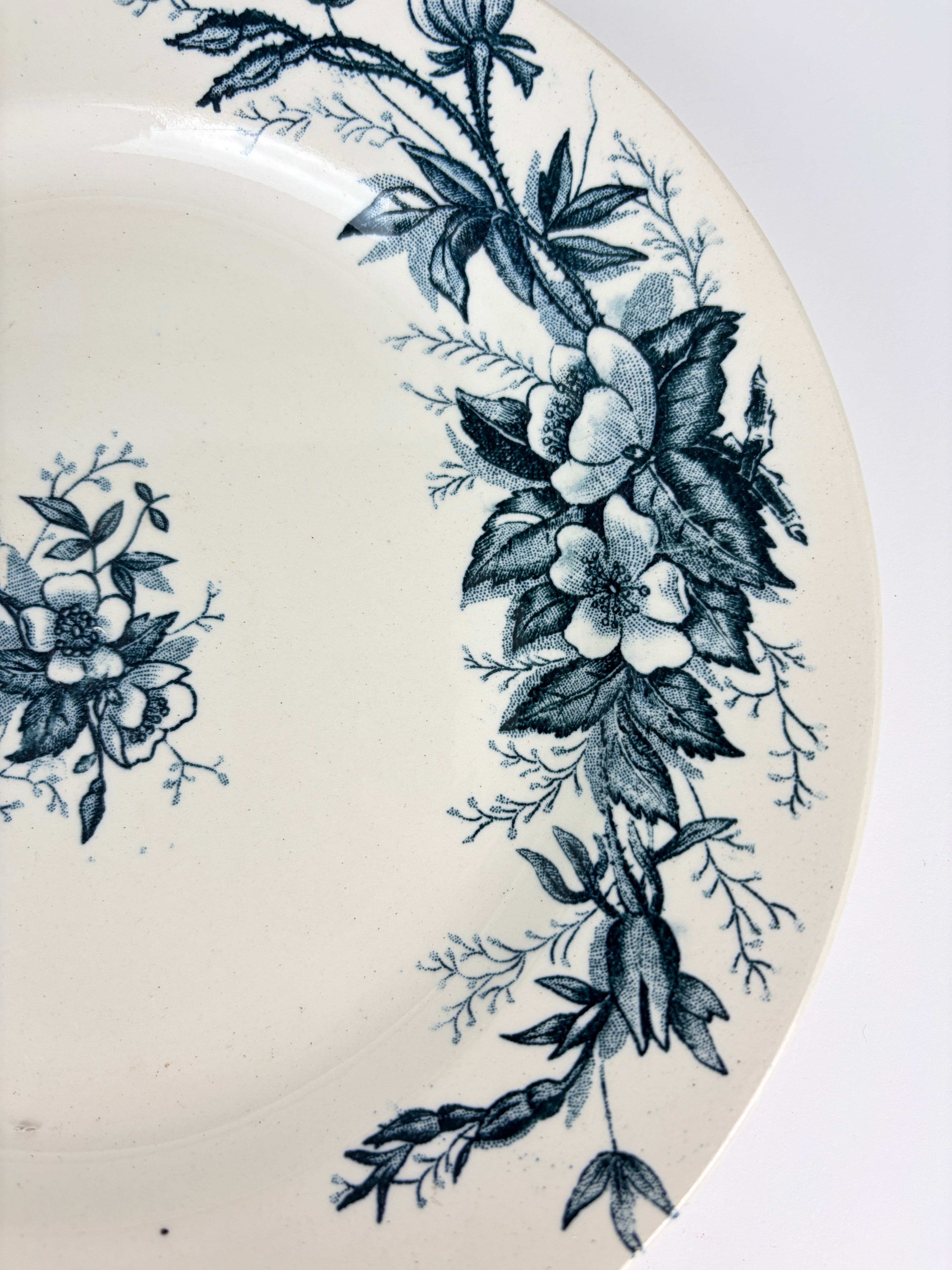 Franske tallerkener, Ø23 cm - 6 stk.