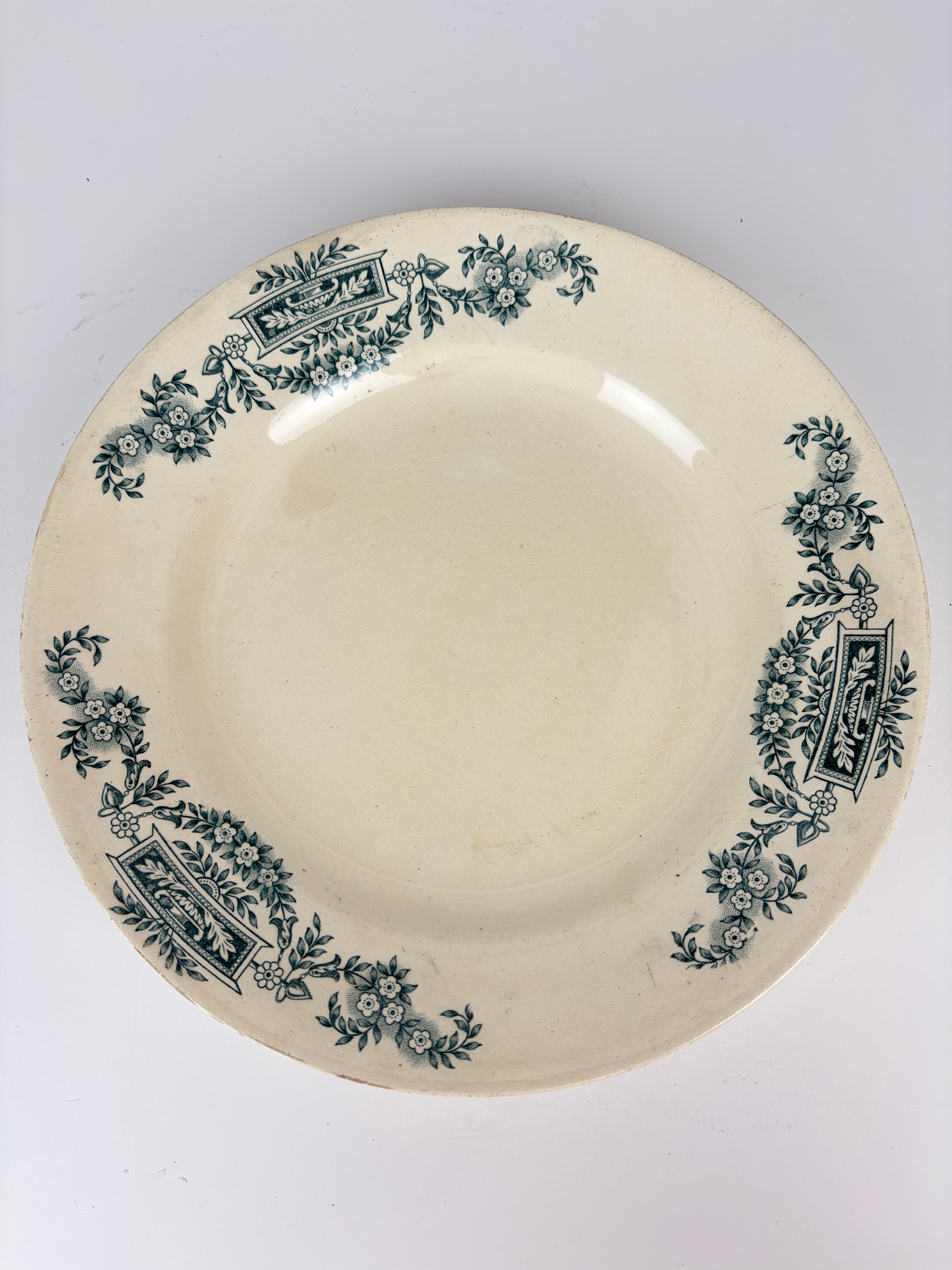 Franske tallerkener, Ø23,5 cm - 6 stk.