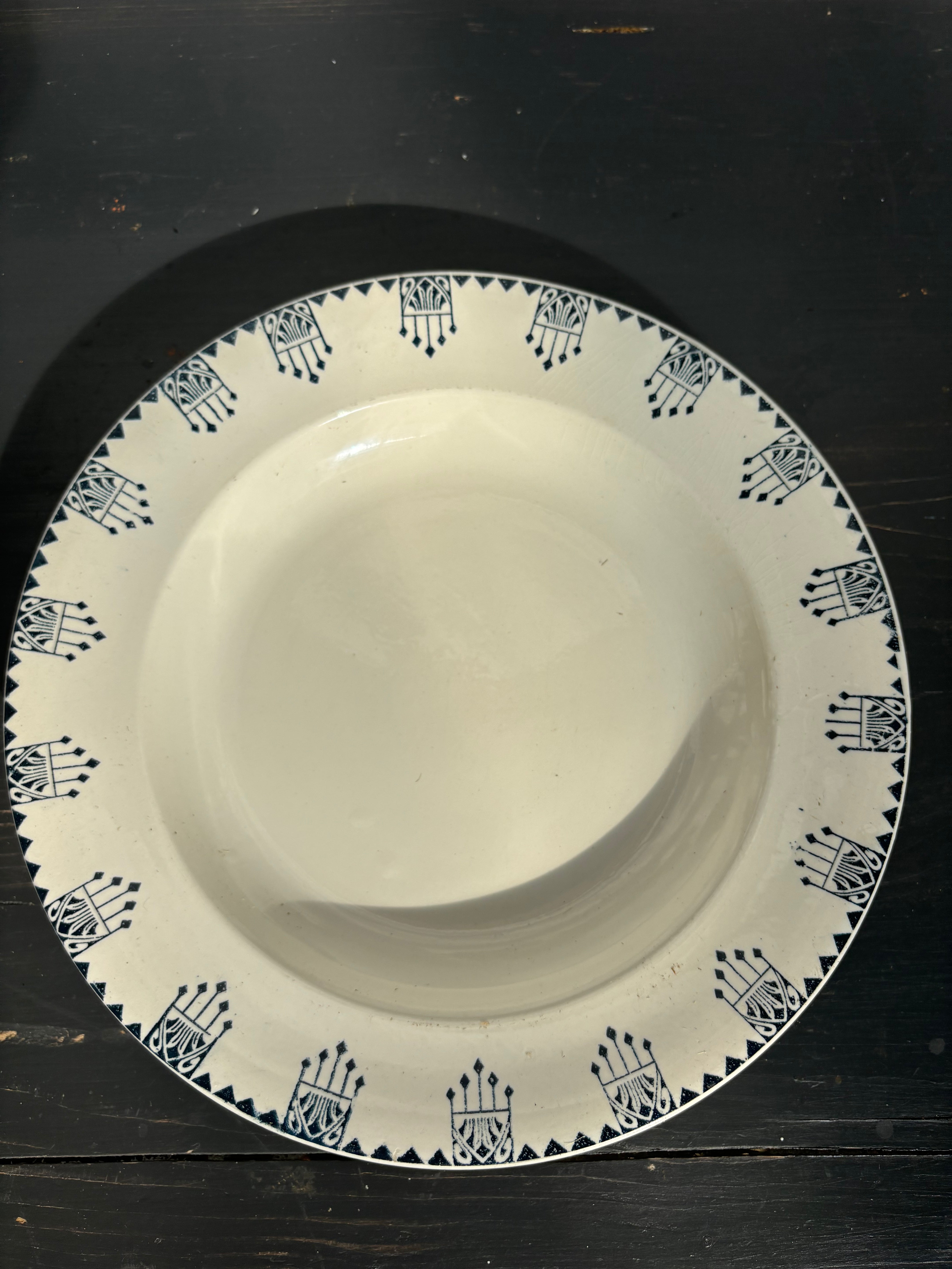 Franske dybe tallerkener, Ø24 cm - 6 stk.