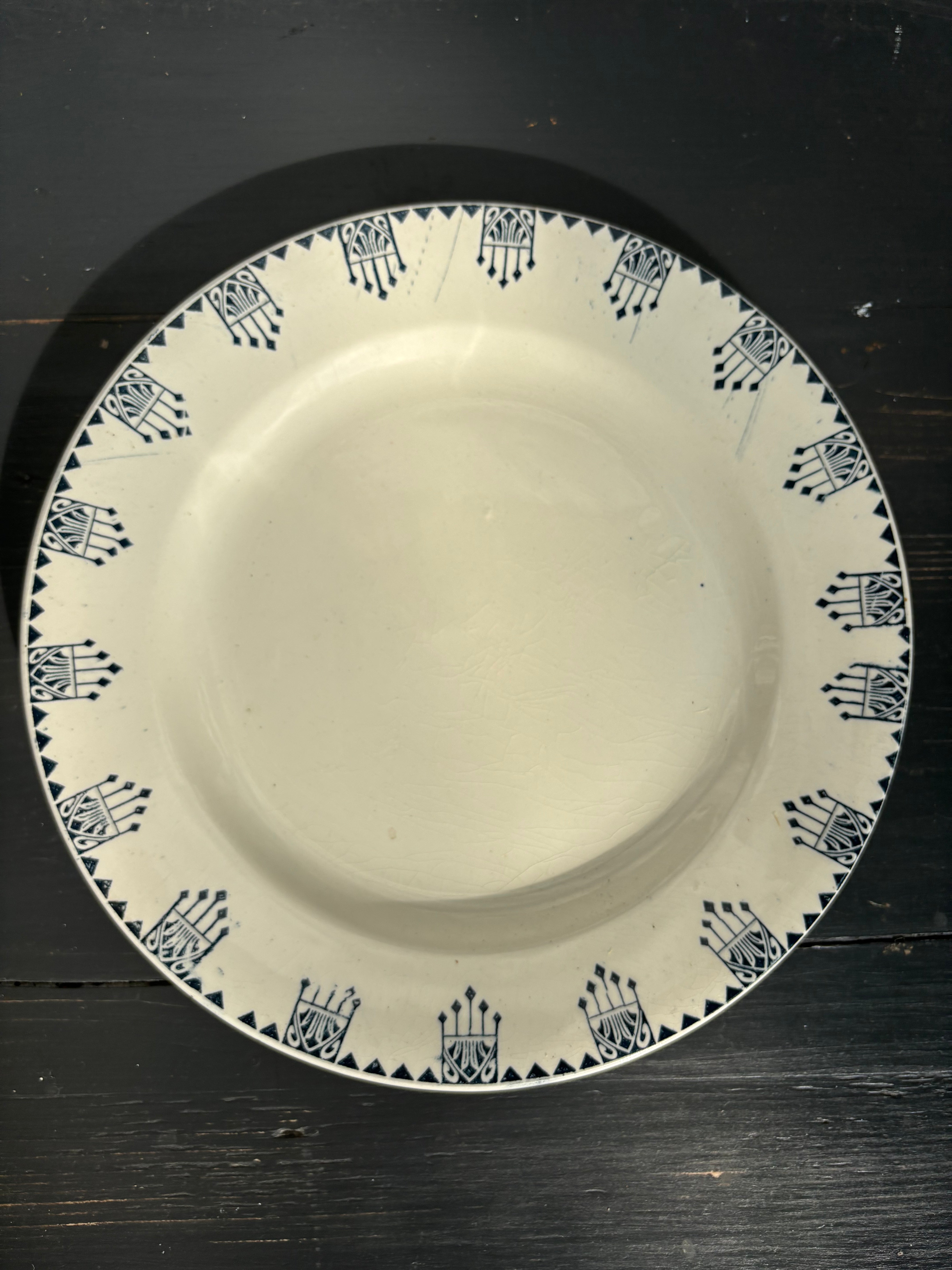 Fransk tallerken, Ø24,5 cm. - 6 stk.