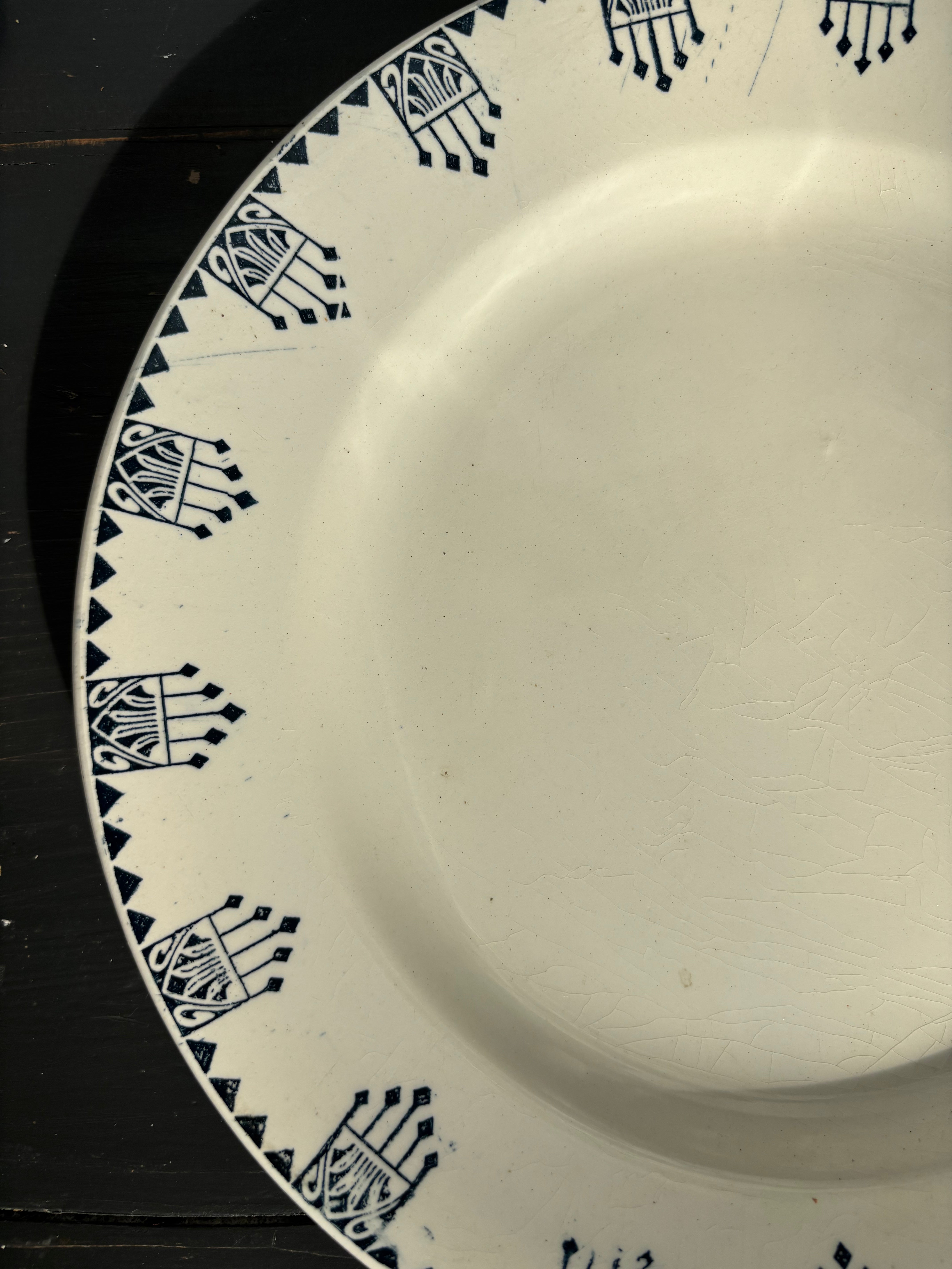 Fransk tallerken, Ø24,5 cm. - 6 stk.