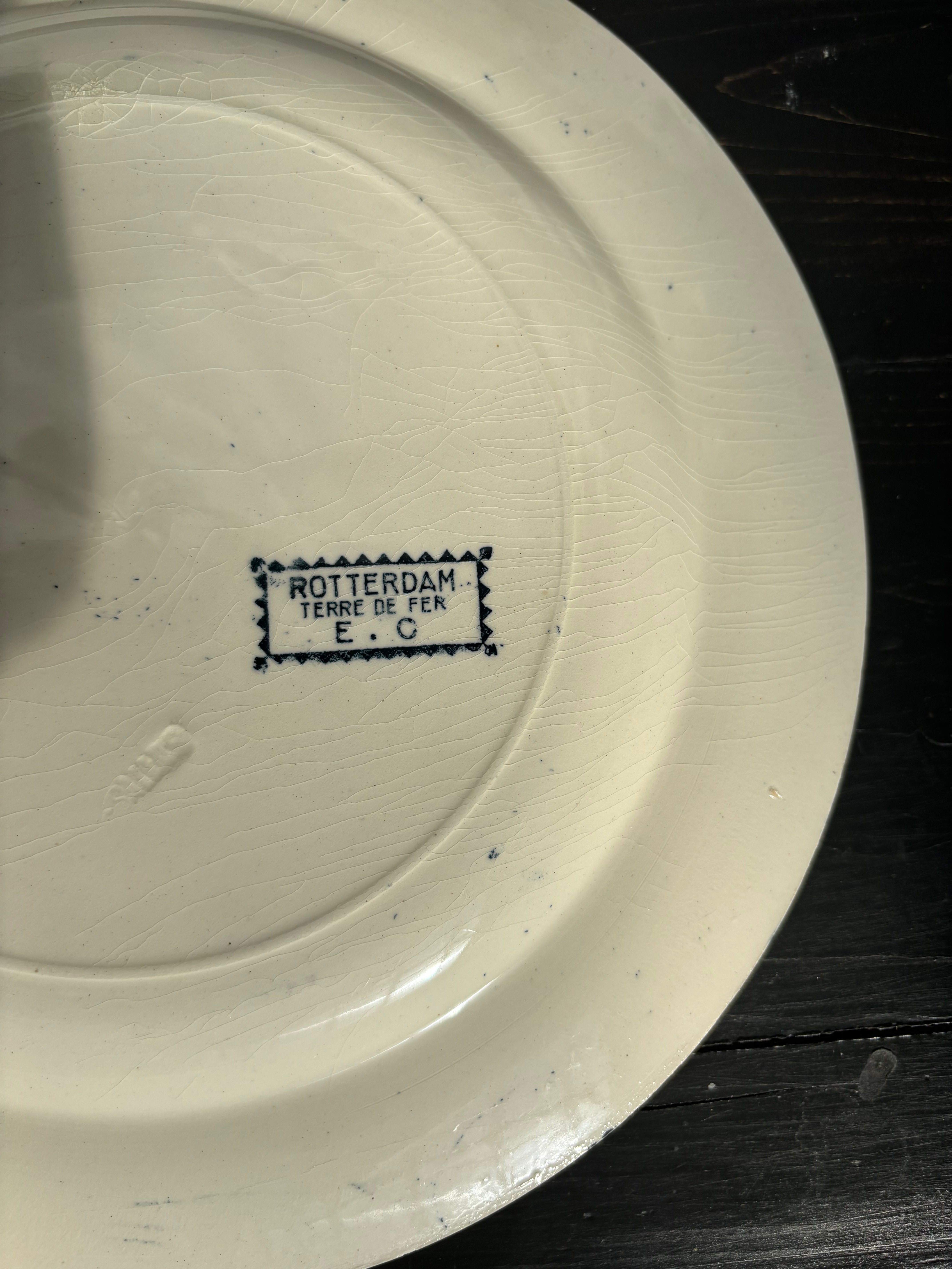 Fransk tallerken, Ø24,5 cm. - 6 stk.