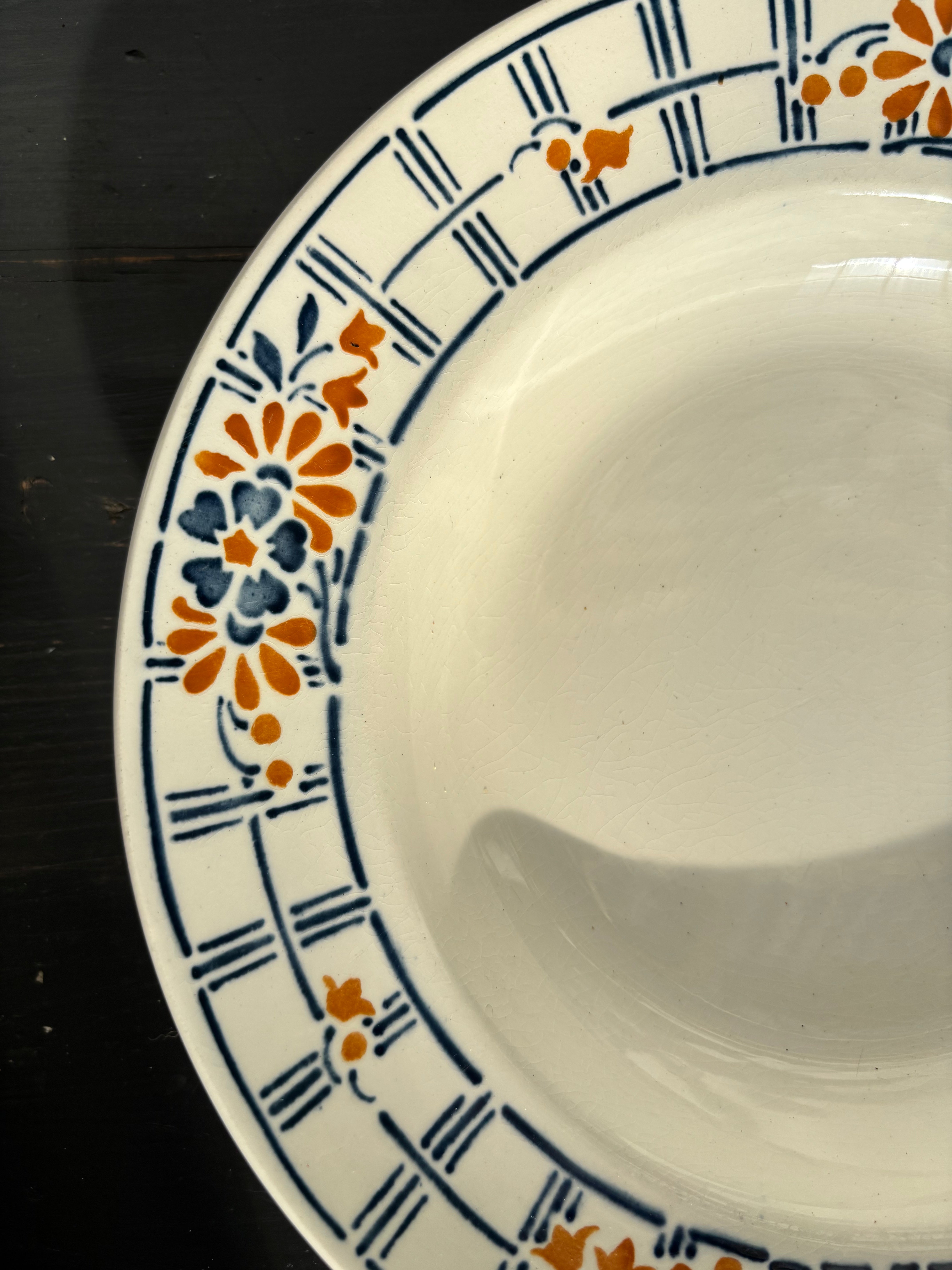 Franske dybe tallerkener, Ø 23,5 cm - 8 stk.