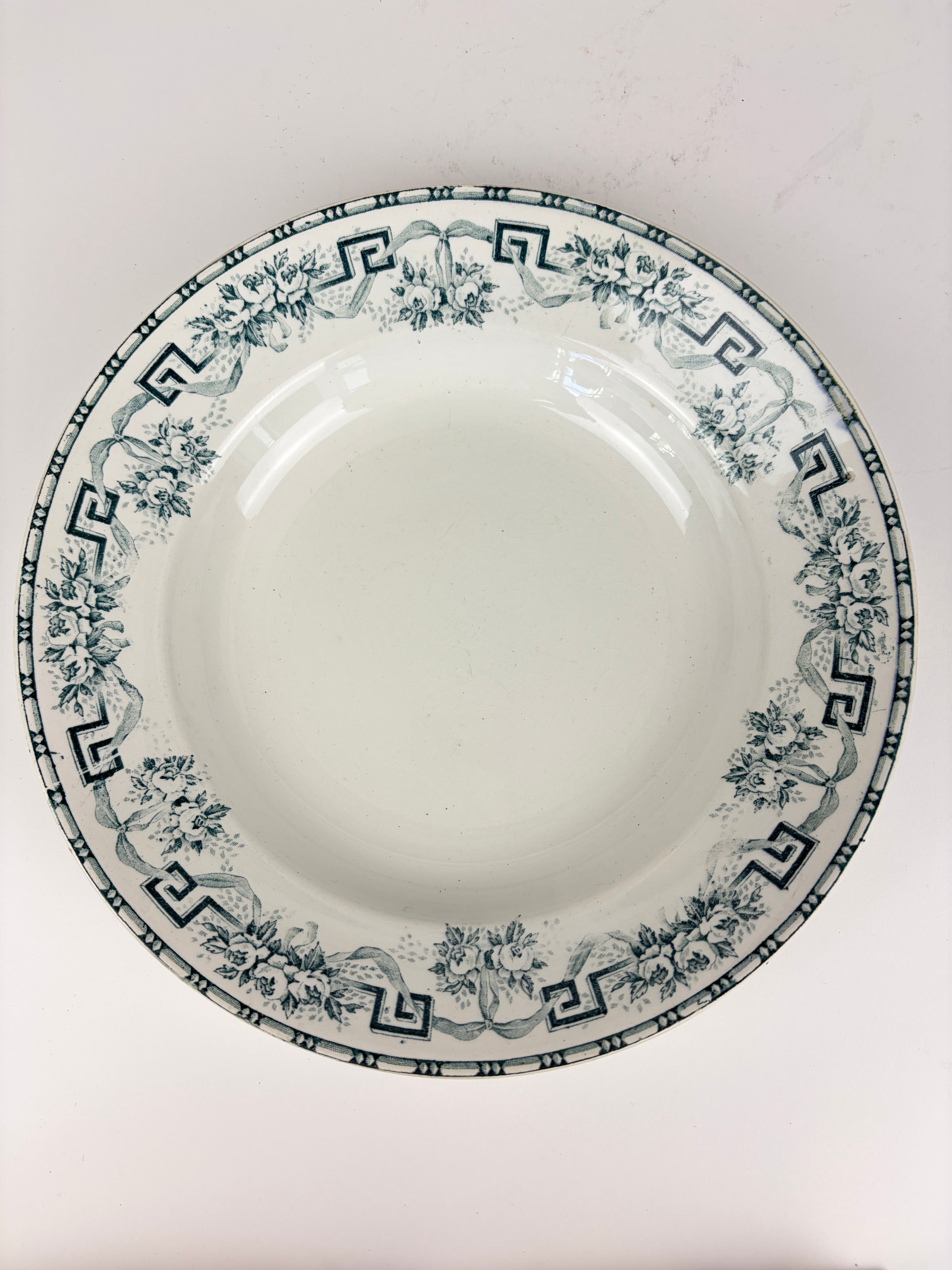 Dybe franske tallerkener, Ø23,5 cm - 6 stk