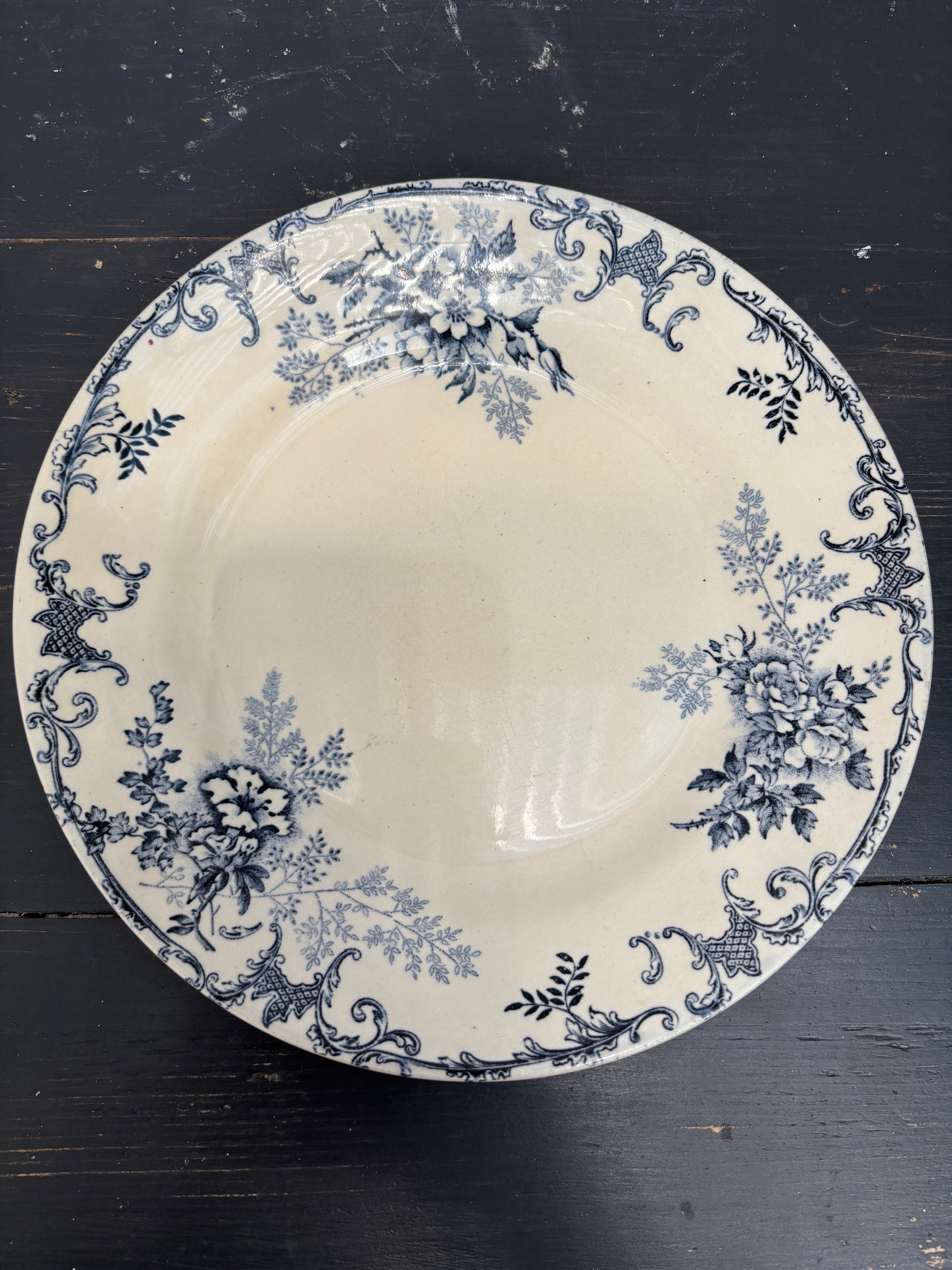 Fransk tallerken, Ø23,5 cm. - 6 stk.