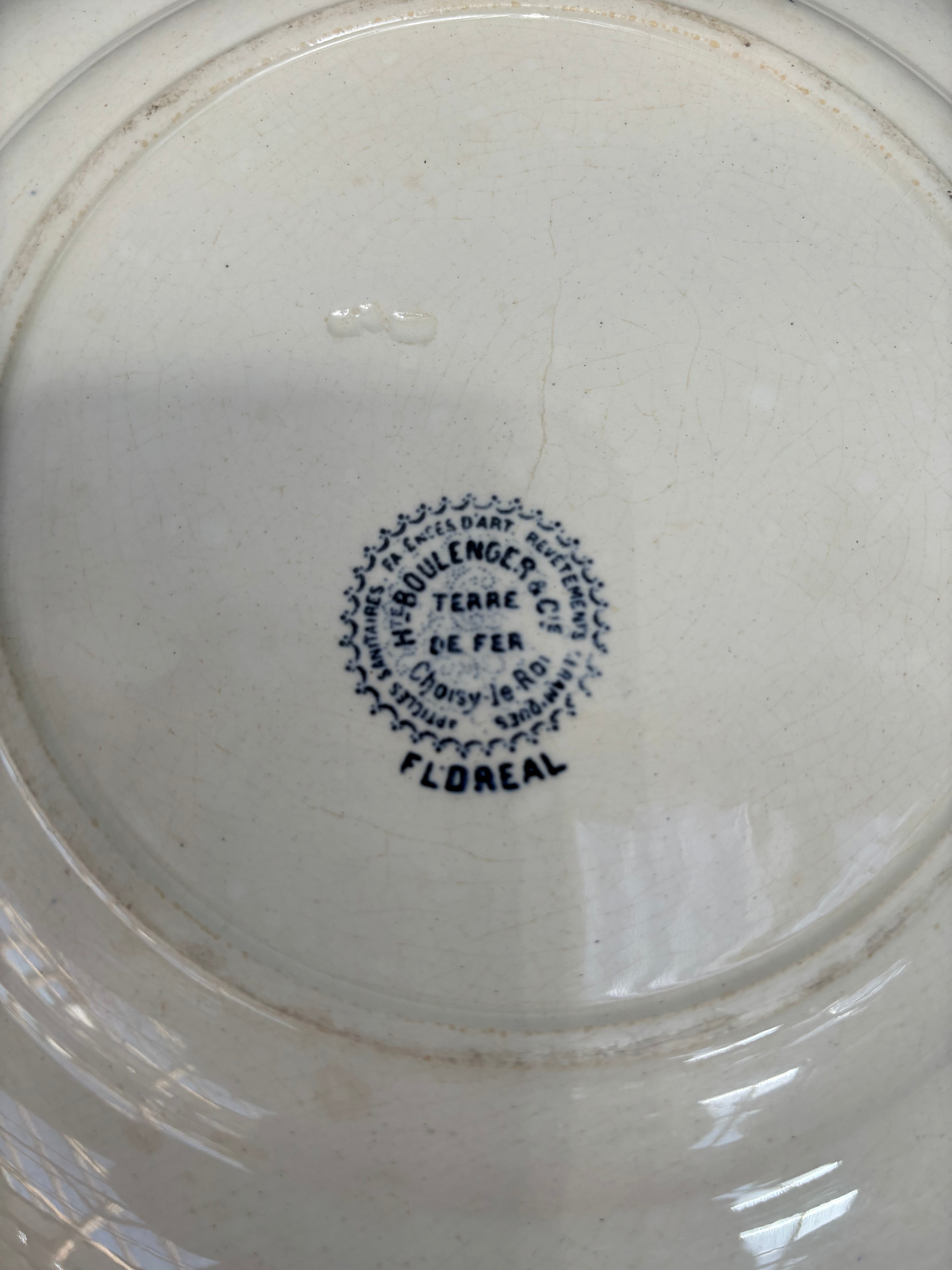Fransk tallerken, Ø23,5 cm. - 6 stk.