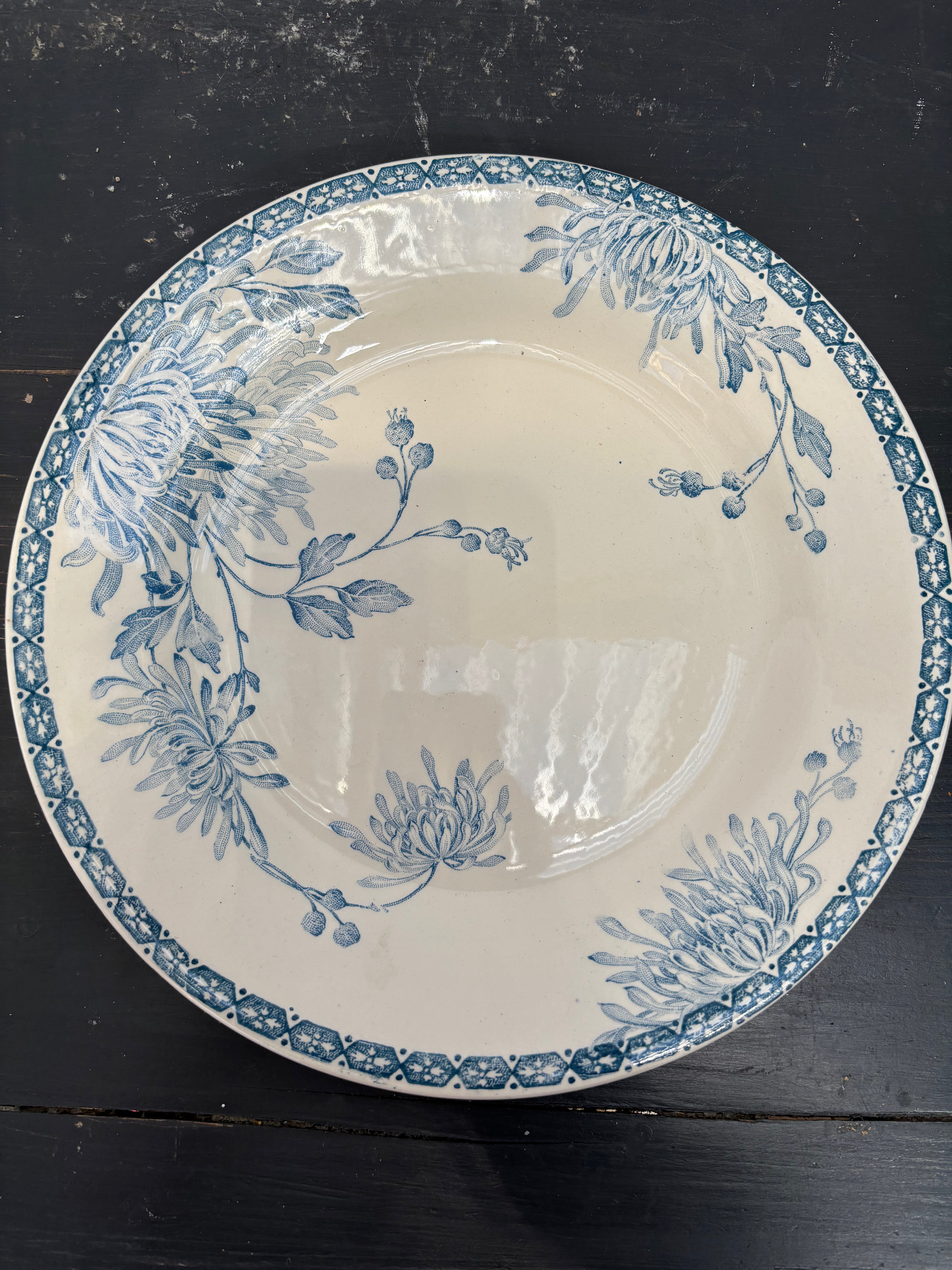 Fransk tallerken, Ø23 cm. - 6 stk.