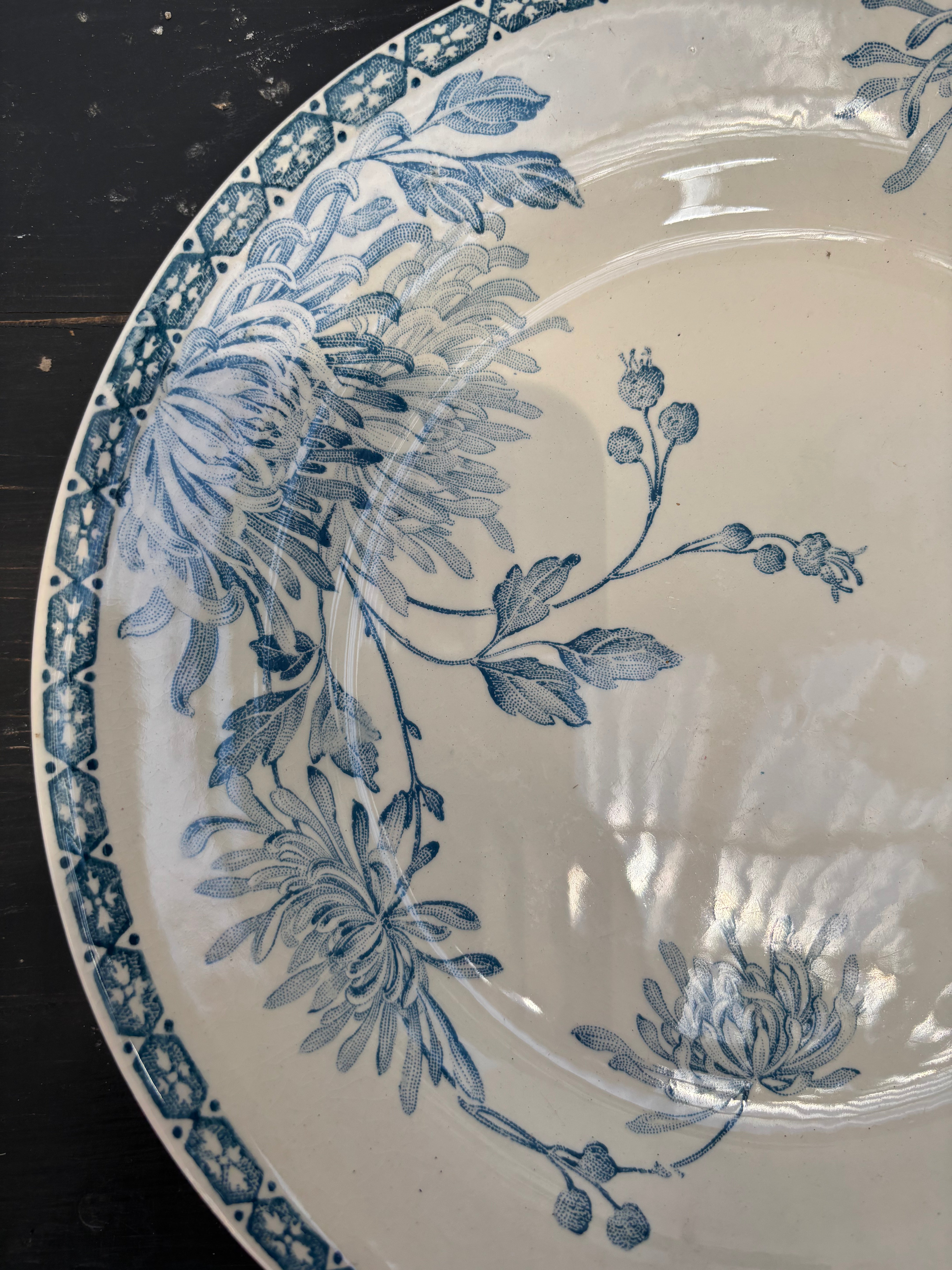 Fransk tallerken, Ø23 cm. - 6 stk.