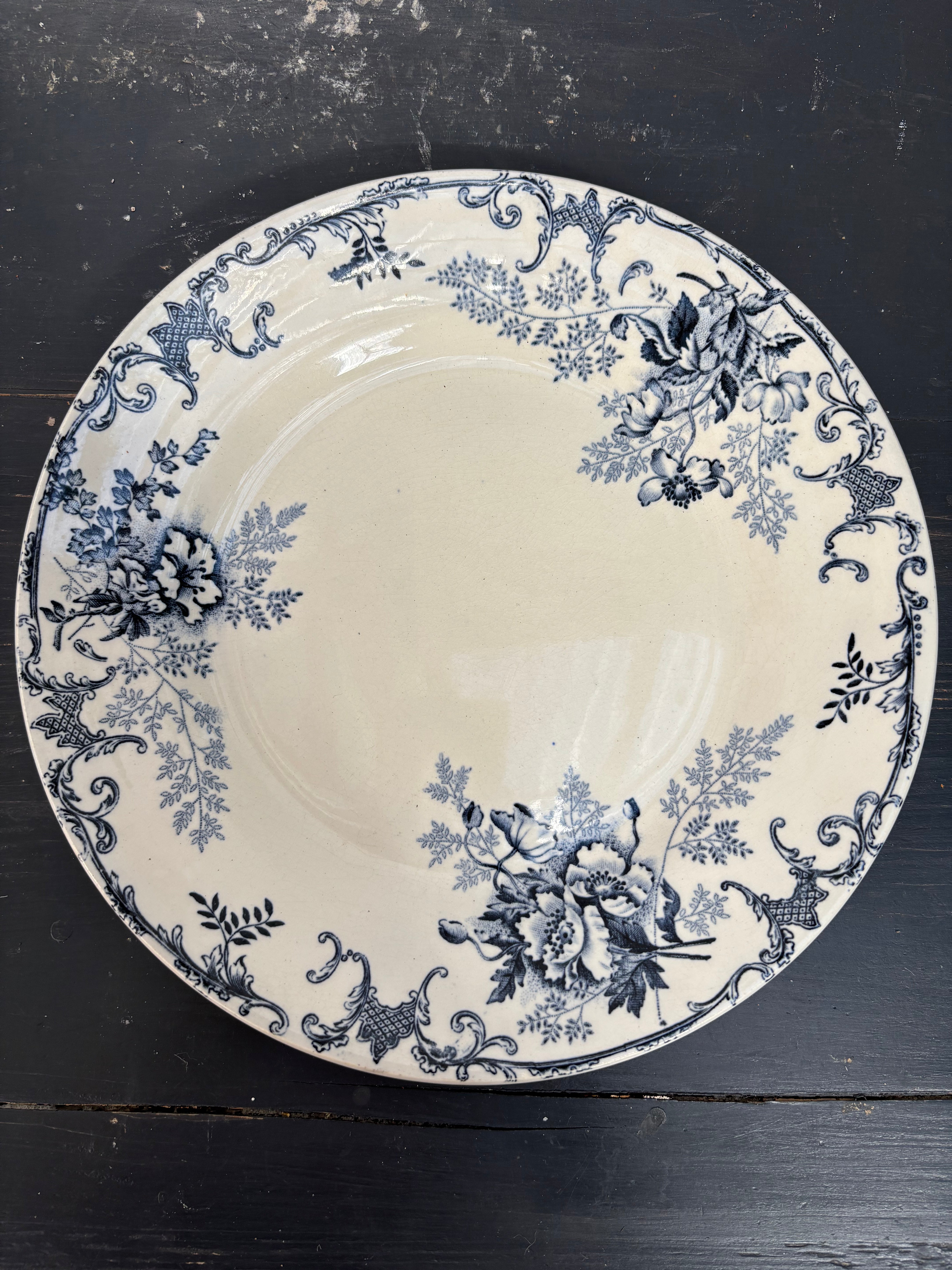 Fransk tallerken, Ø23 cm. - 6 stk.