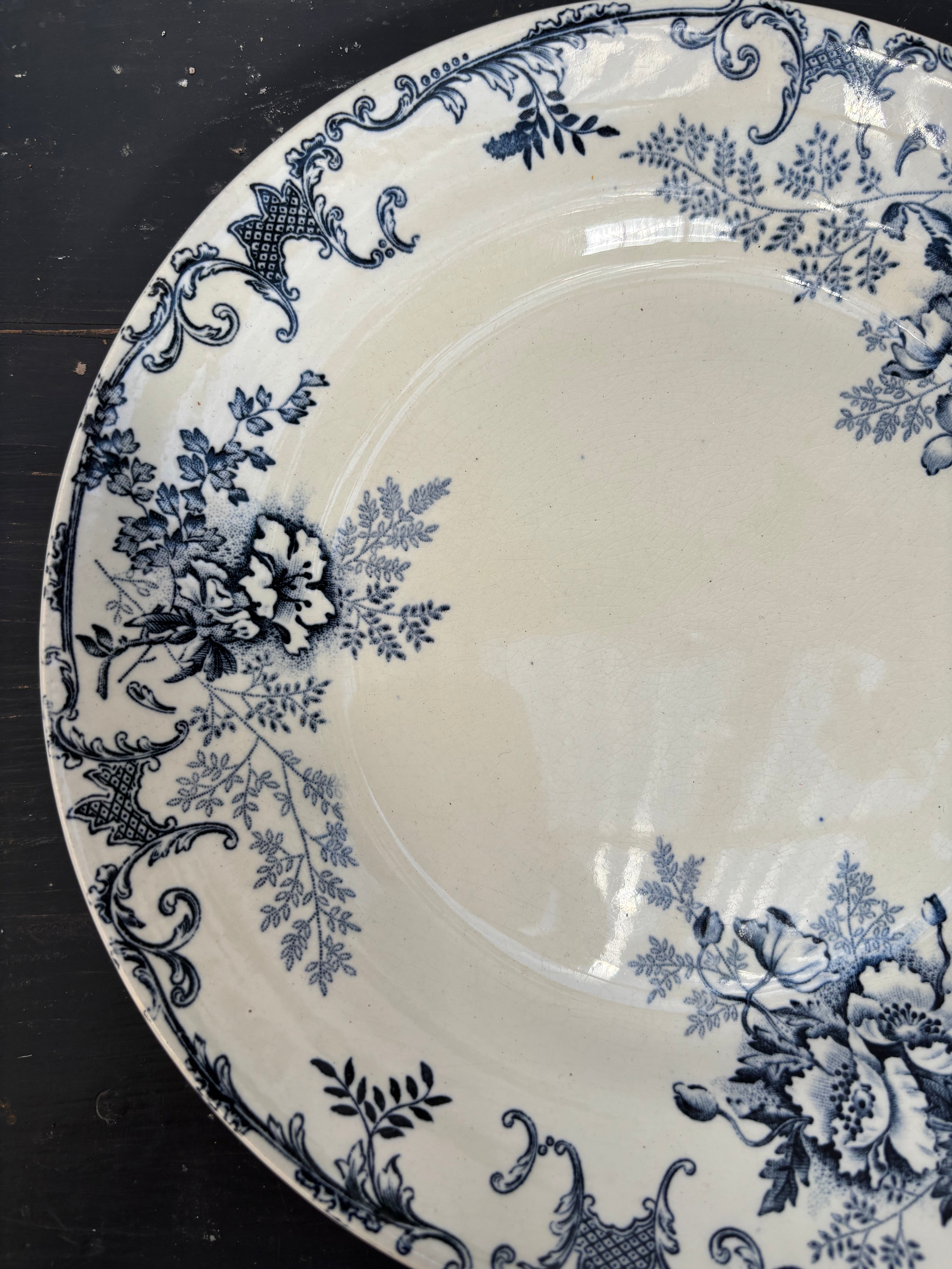 Fransk tallerken, Ø23 cm. - 6 stk.