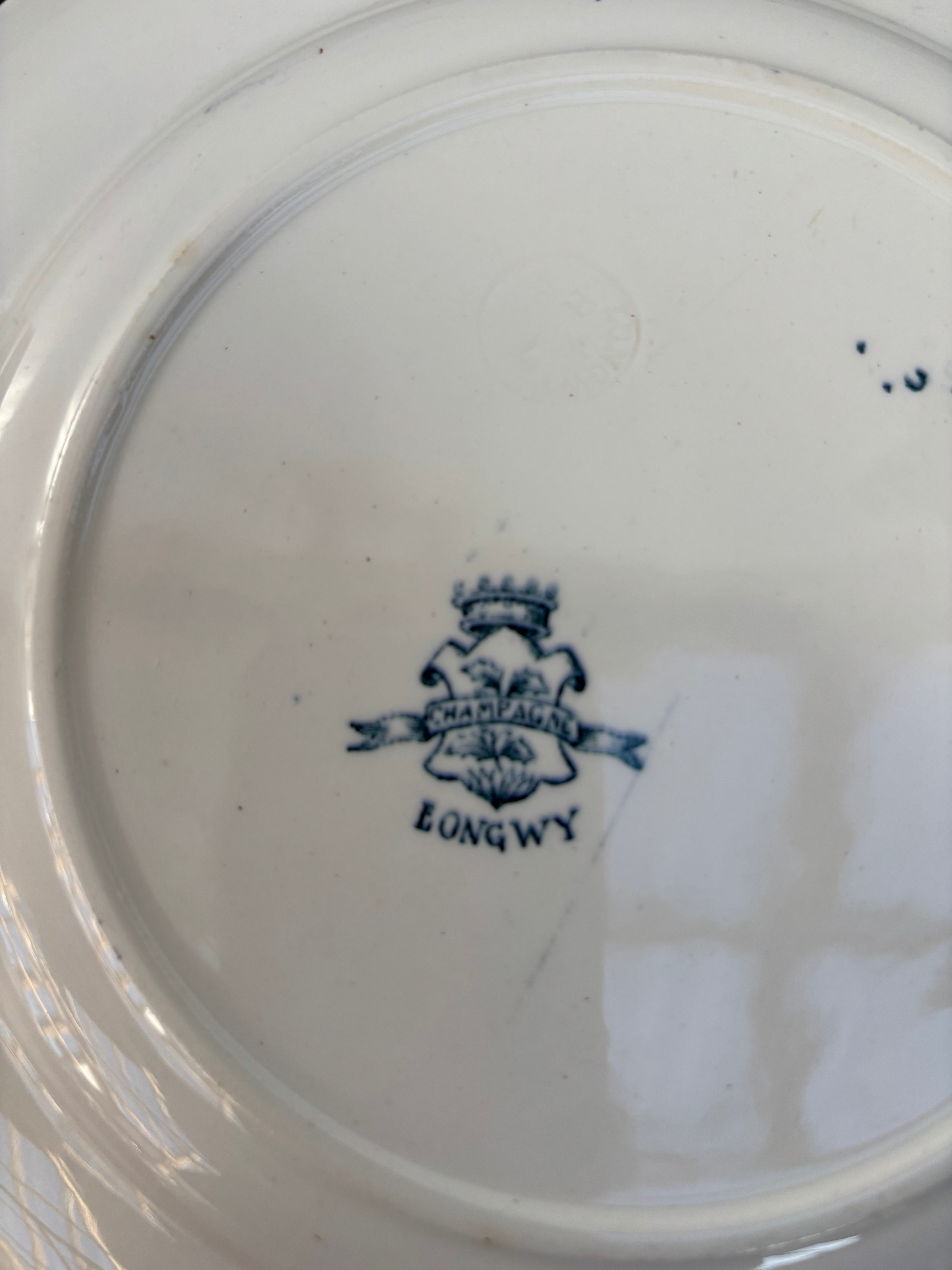 Fransk tallerken, Ø24 cm. - 6 stk.