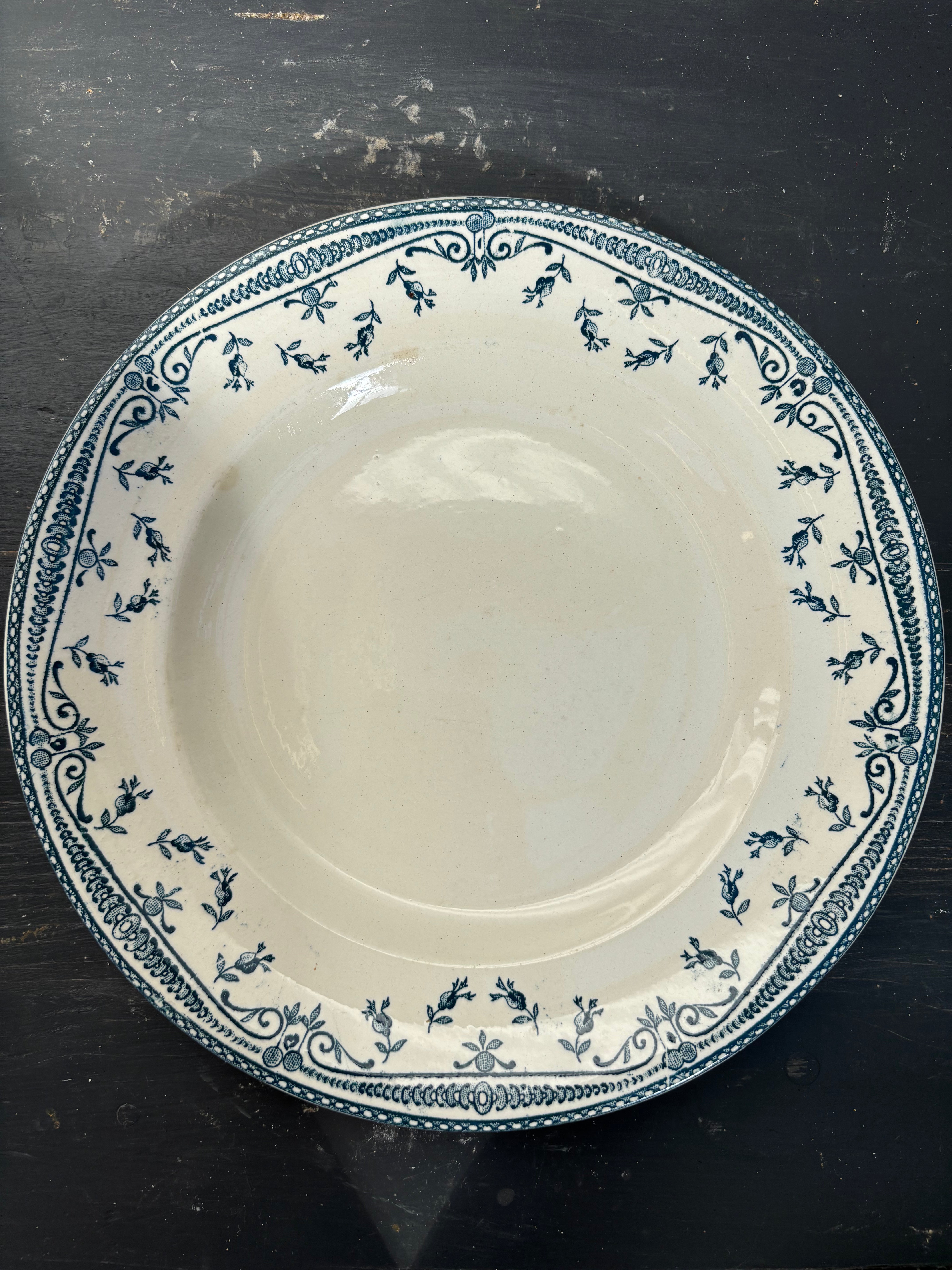 Fransk tallerken, Ø23,5 cm. - 6 stk.