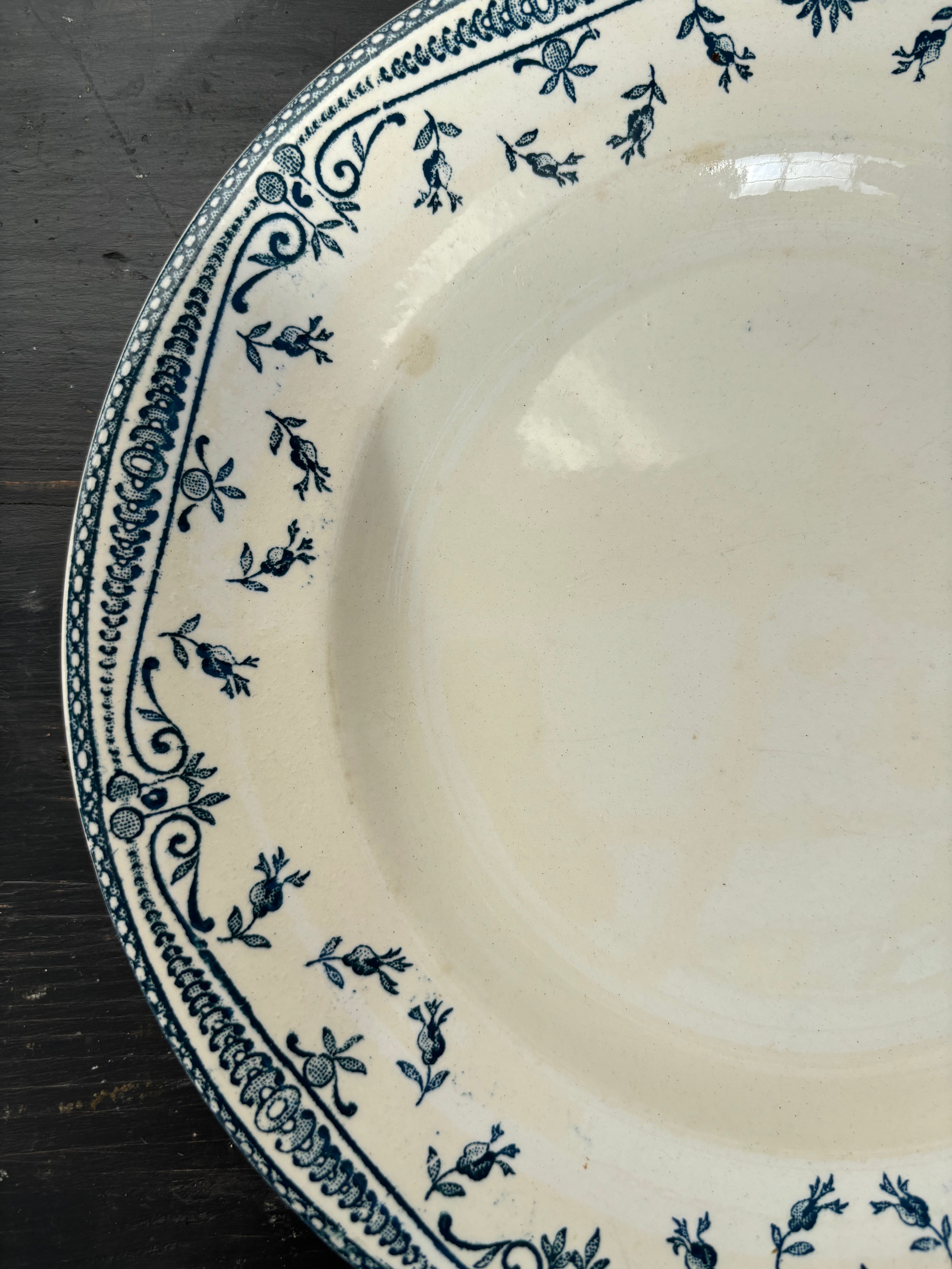 Fransk tallerken, Ø23,5 cm. - 6 stk.