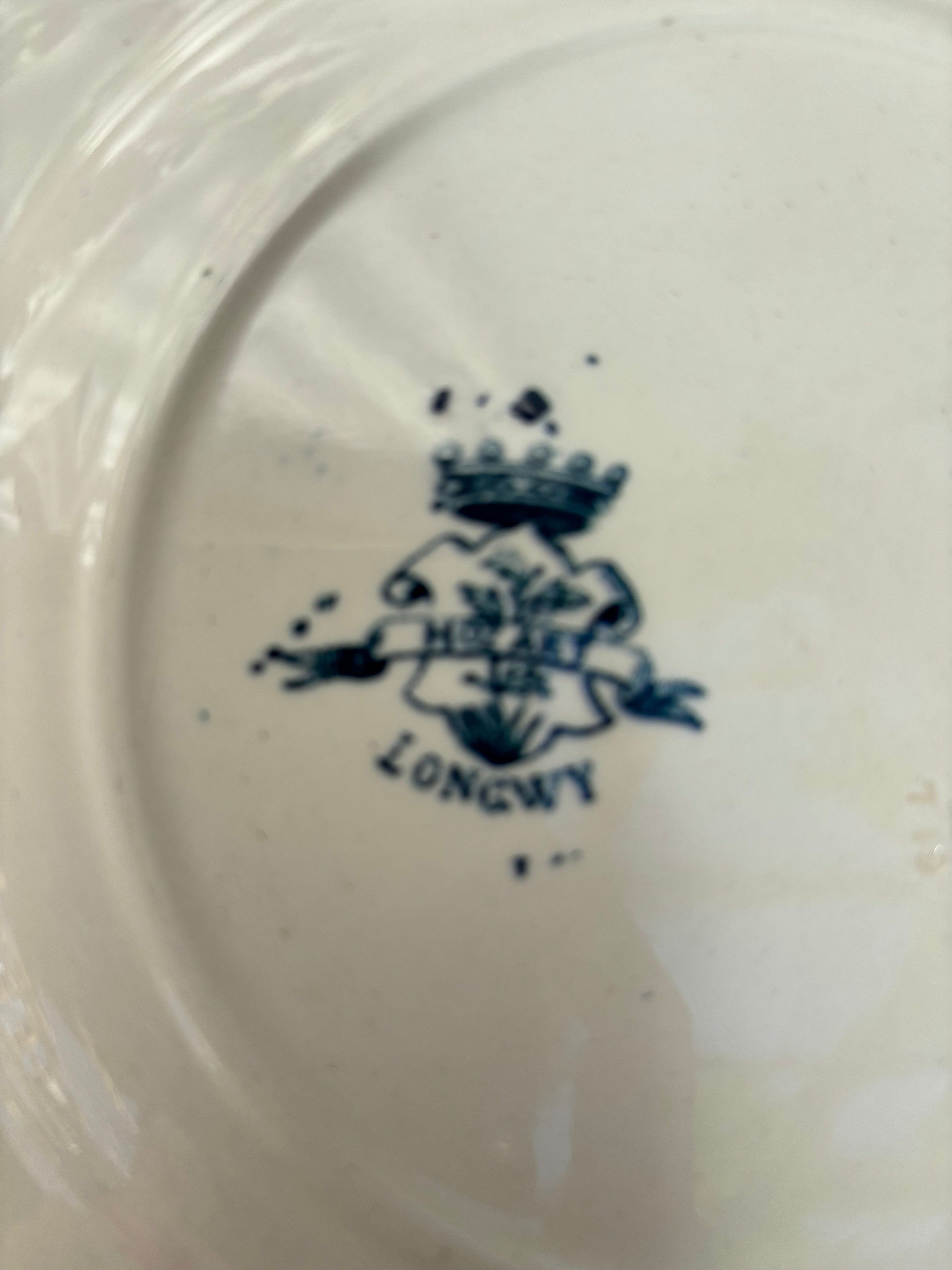 Fransk tallerken, Ø23,5 cm. - 6 stk.