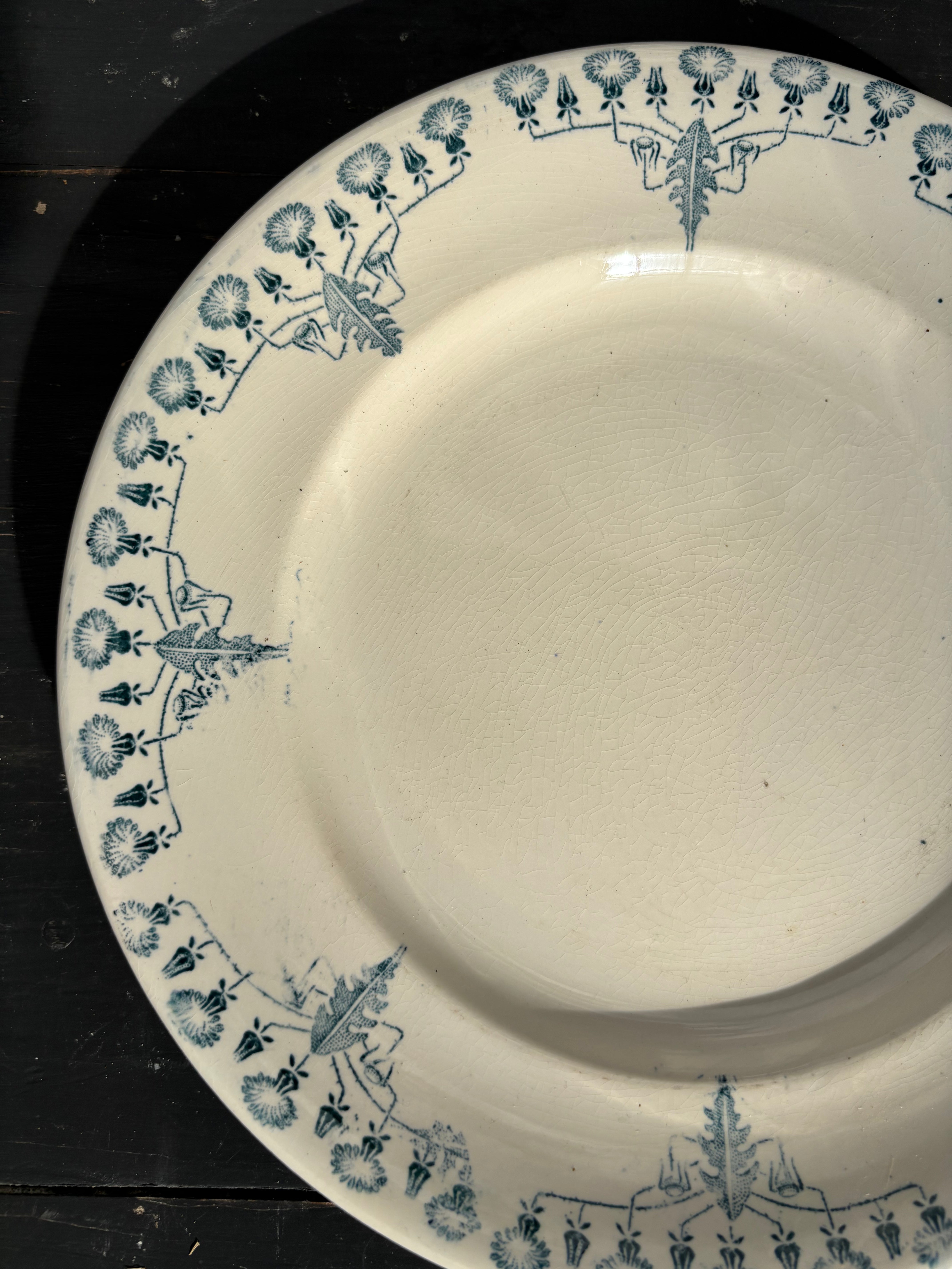 Fransk tallerken, Ø22 cm. - 6 stk.