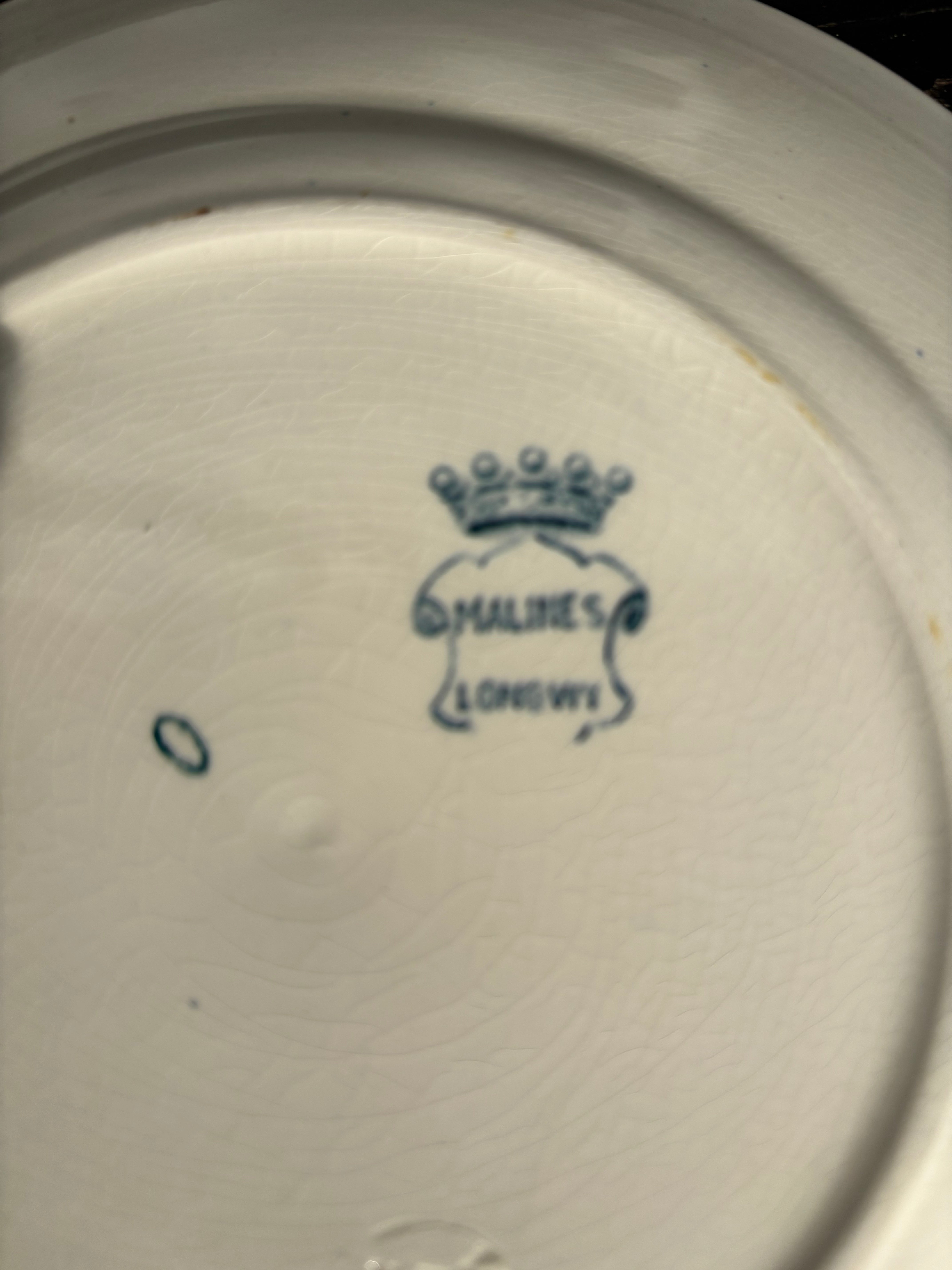 Fransk tallerken, Ø22 cm. - 6 stk.