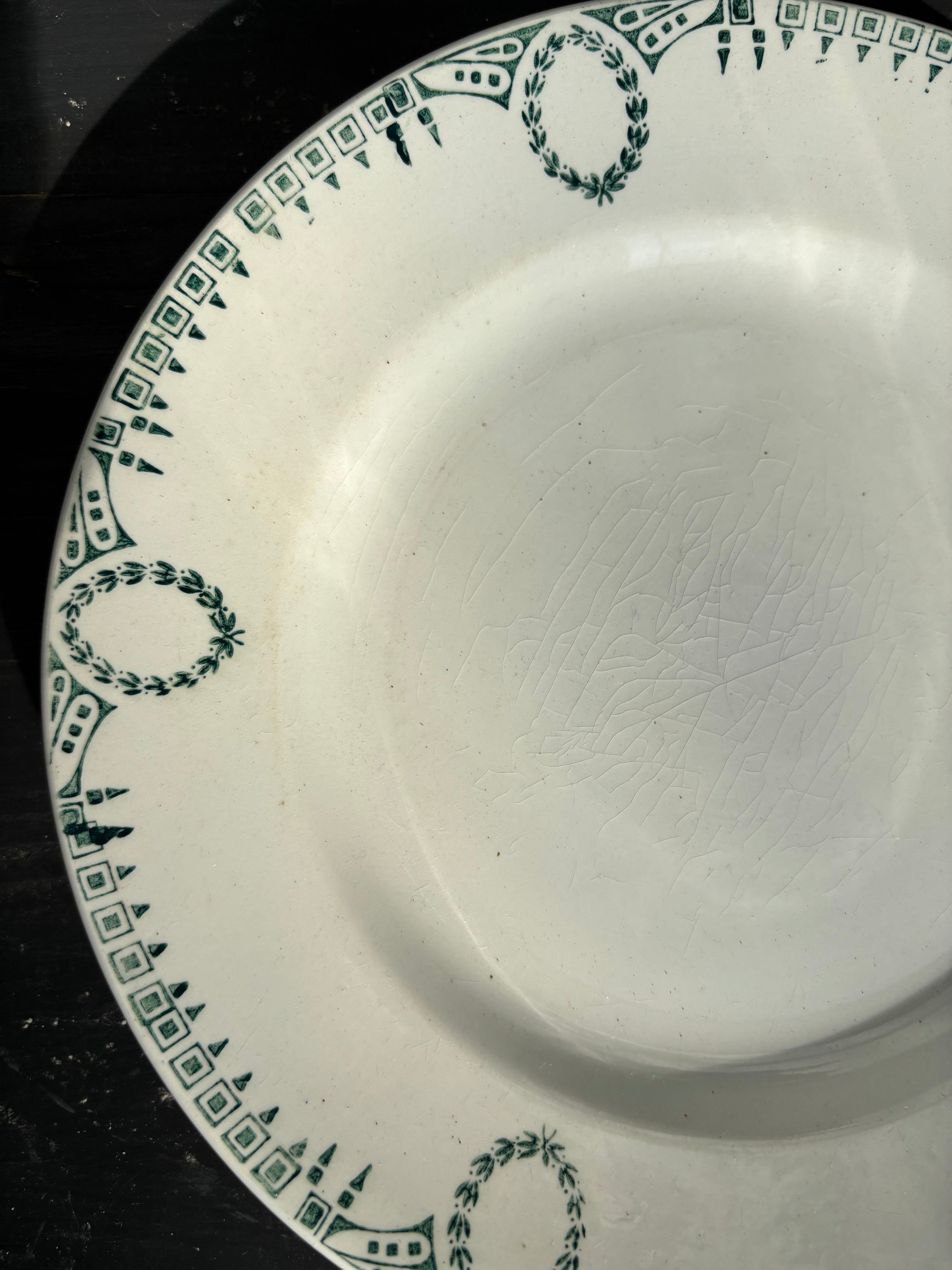 Fransk tallerken, Ø20 cm. - 6 stk.