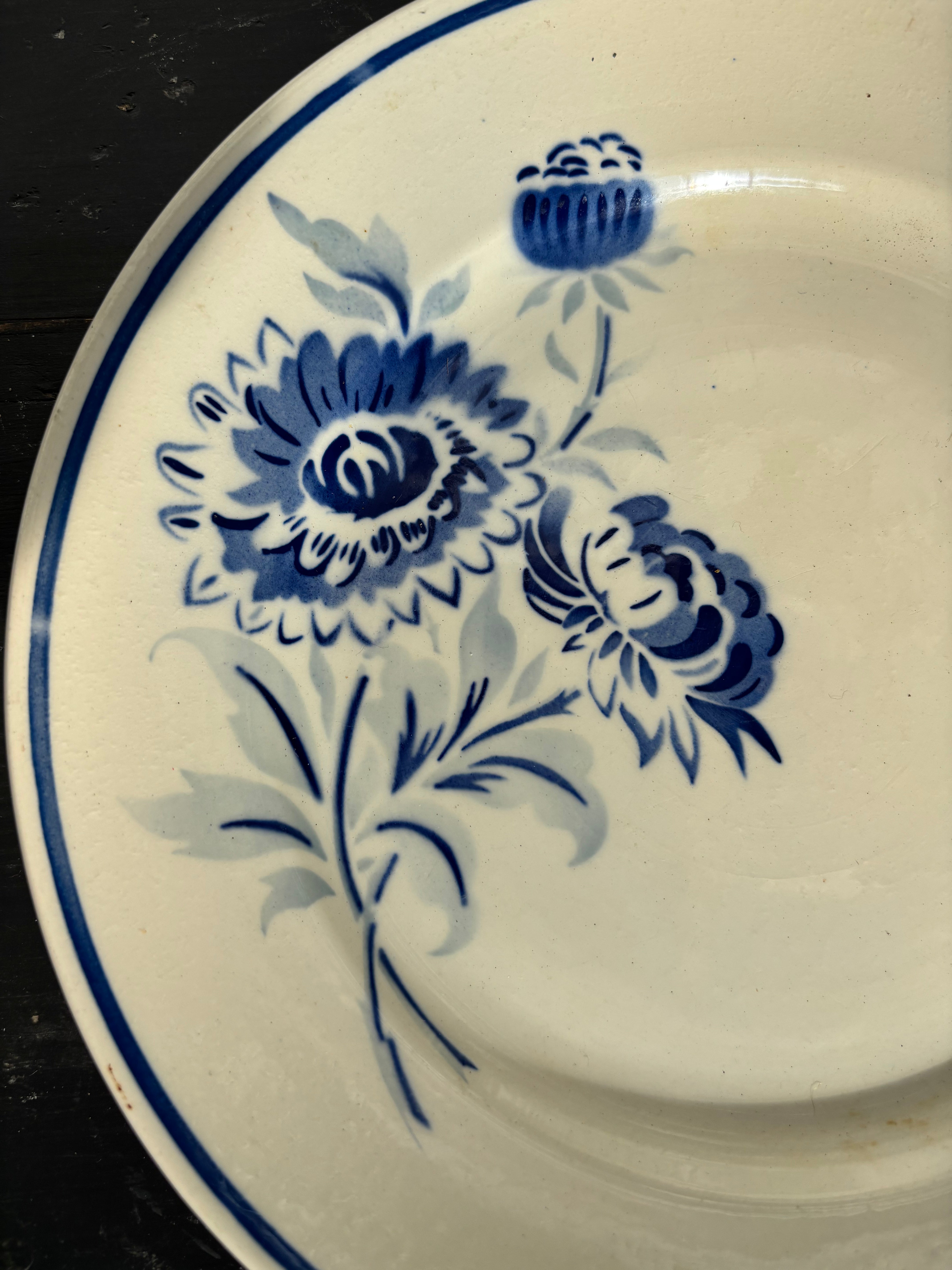 Fransk tallerken, Ø22 cm. - 6 stk.