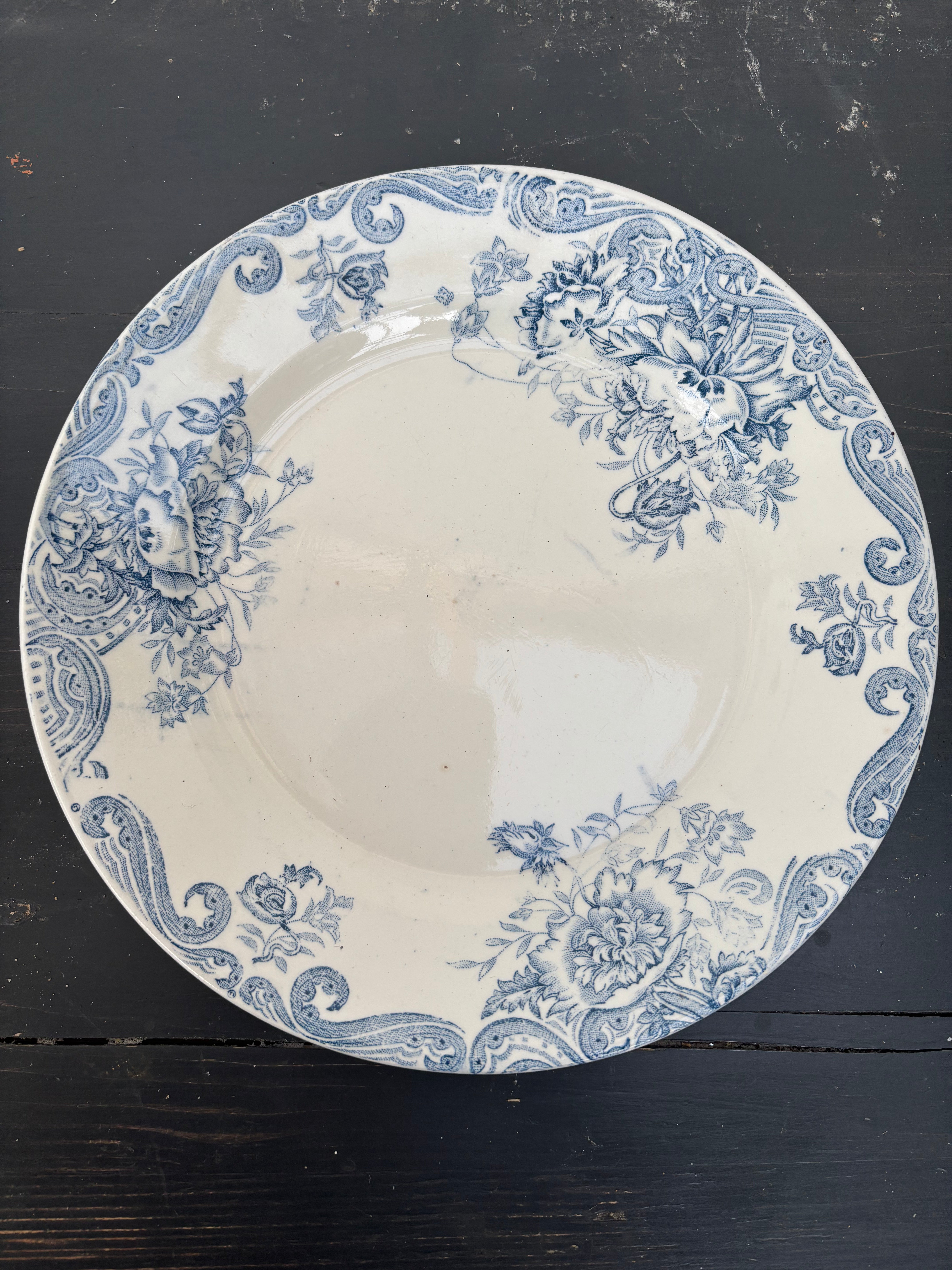 Fransk tallerken, Ø22,5 cm - 6 stk.