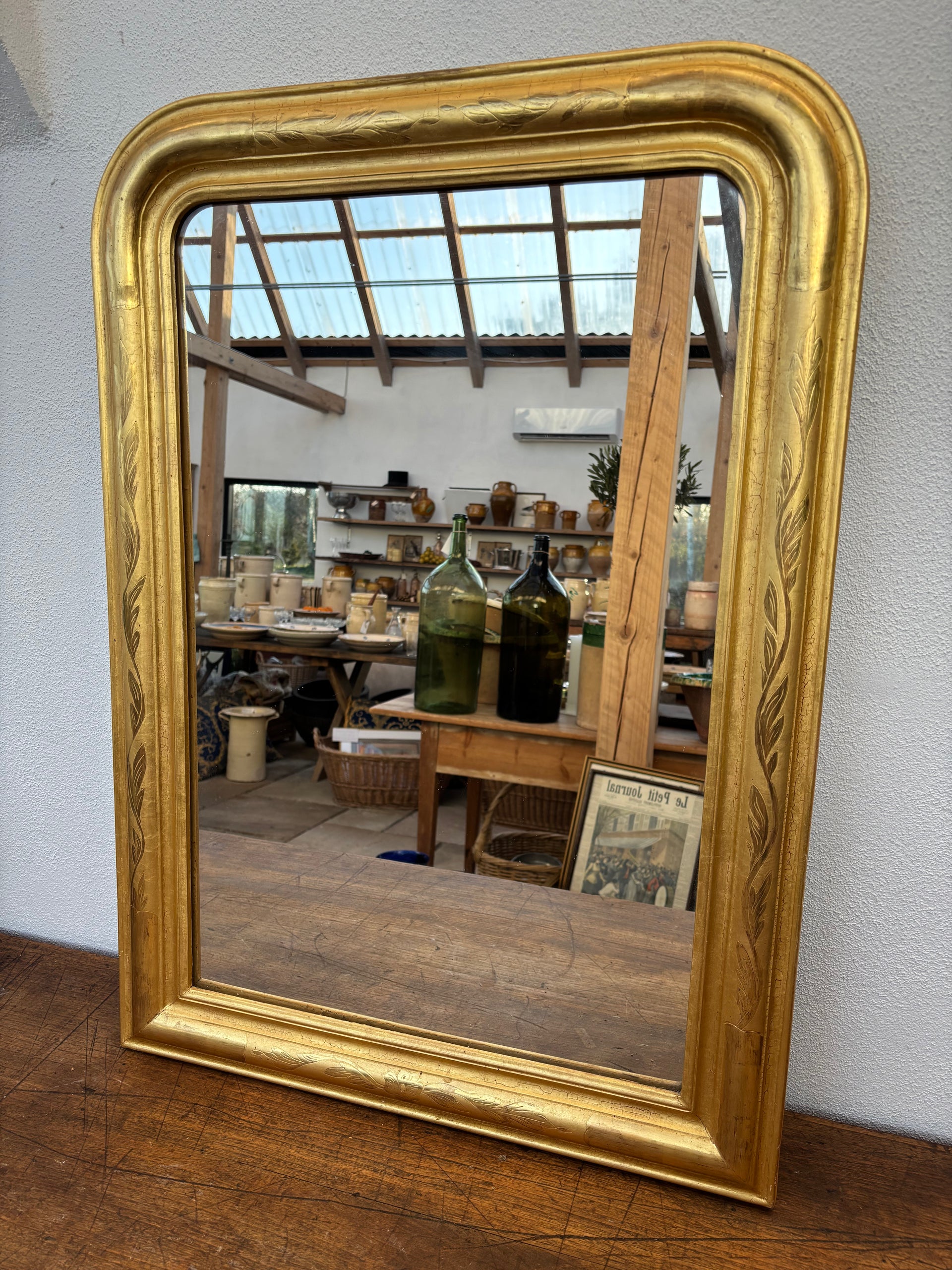 Louis Philippe mirror, 87x63cm – Gården i skoven