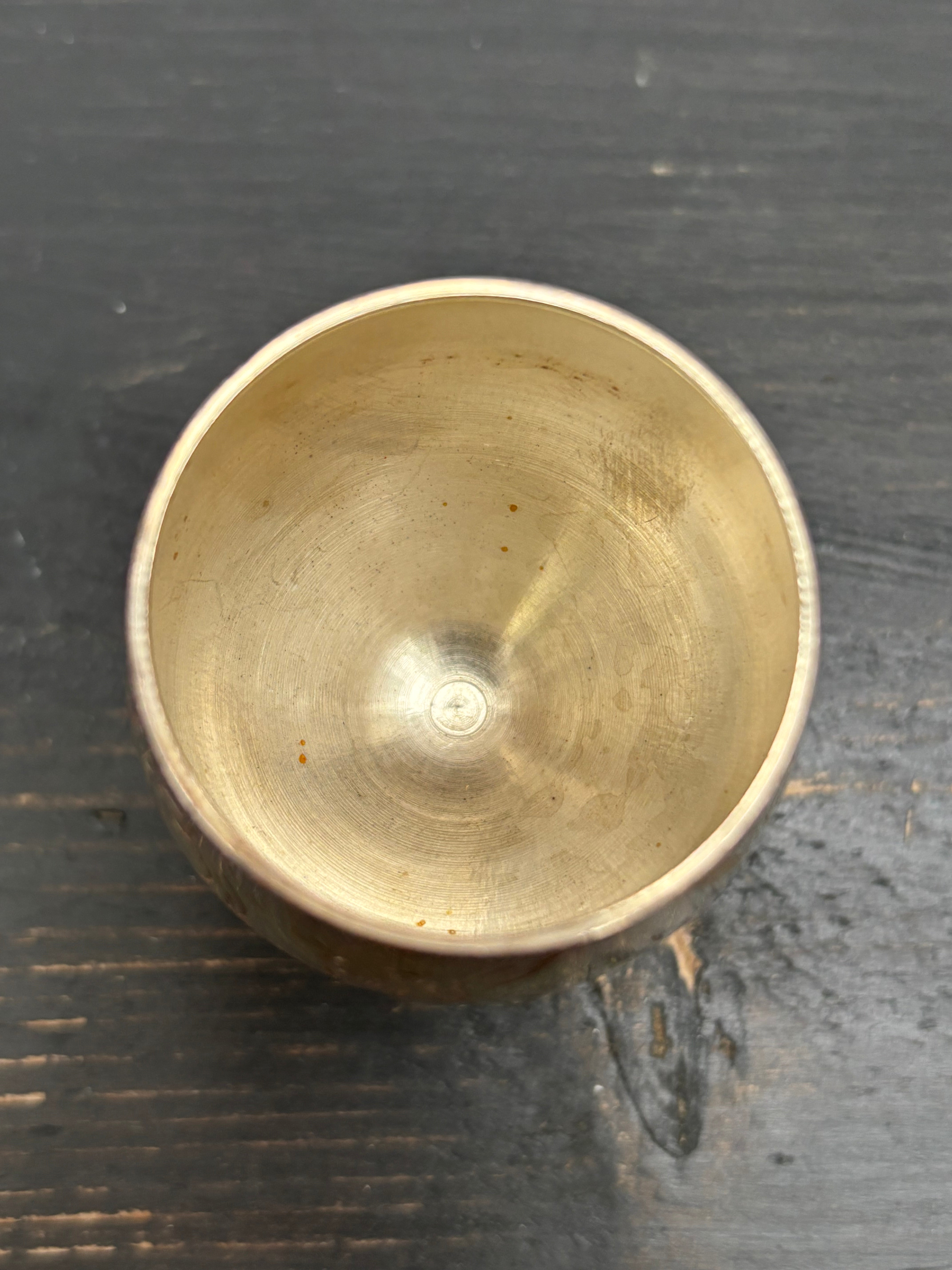 Snapseglas i sølv, H6 cm.