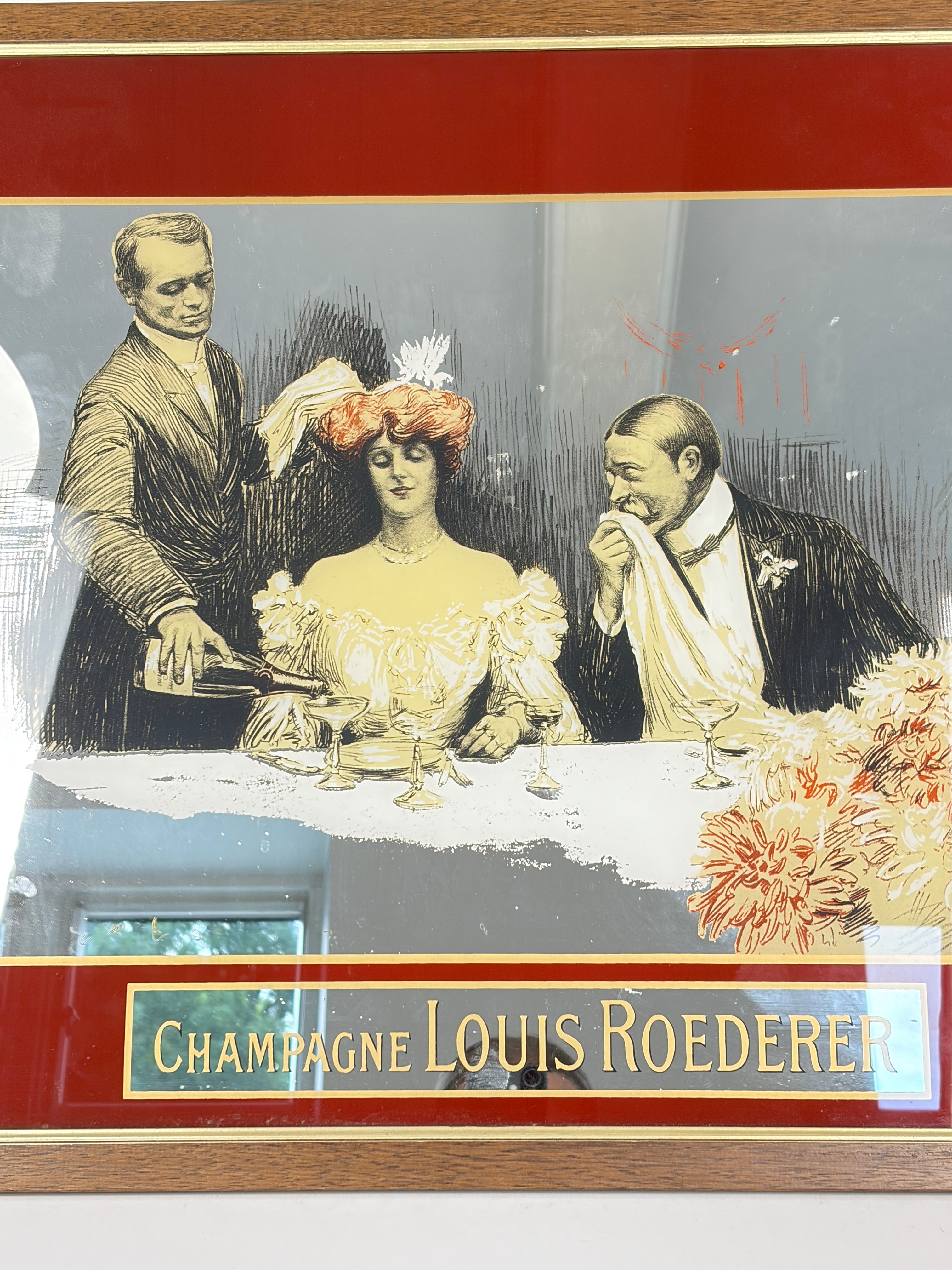 Champagnespejl, 56x74 cm