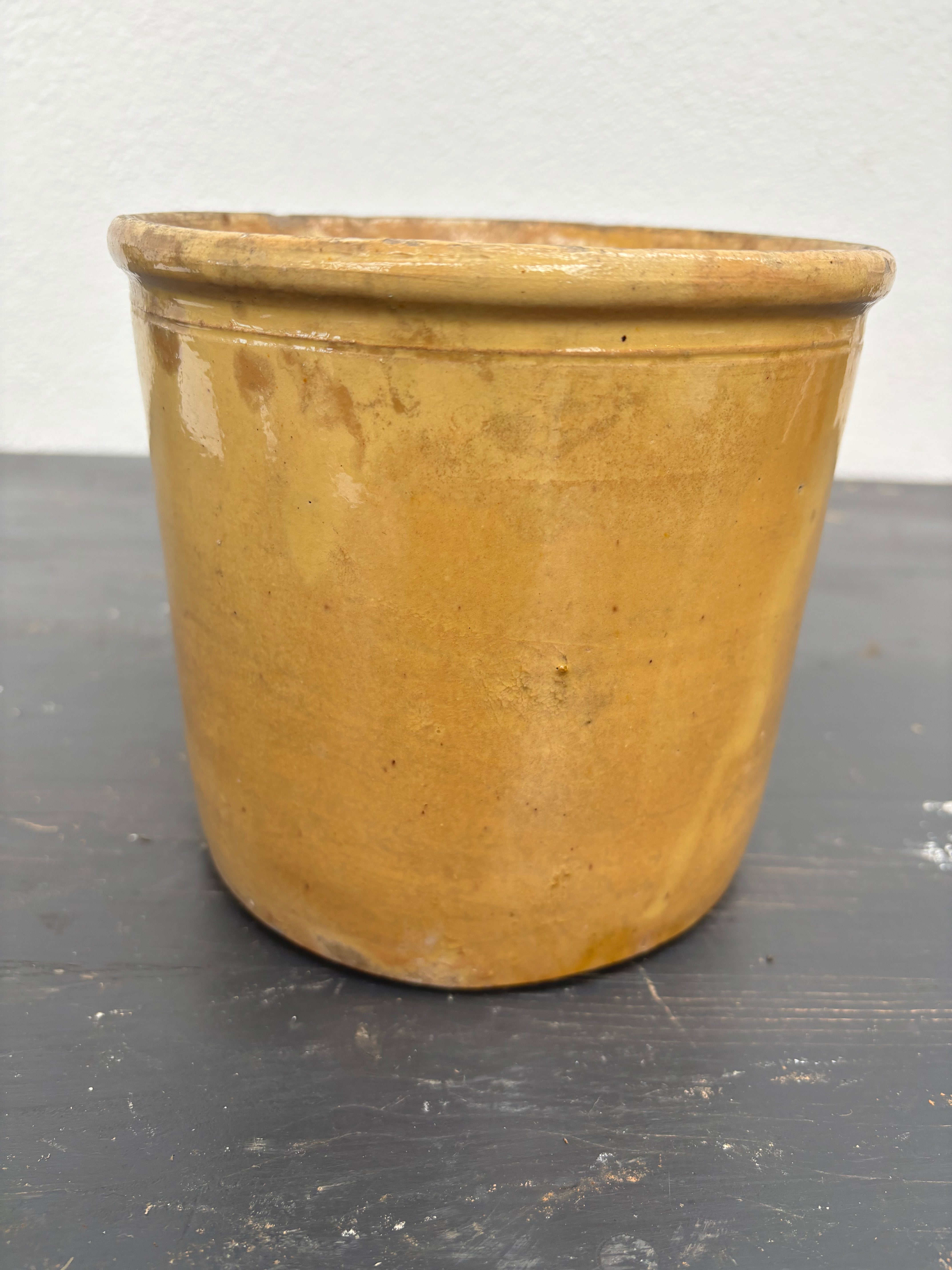Fransk Lyon krukke, h 15 cm.