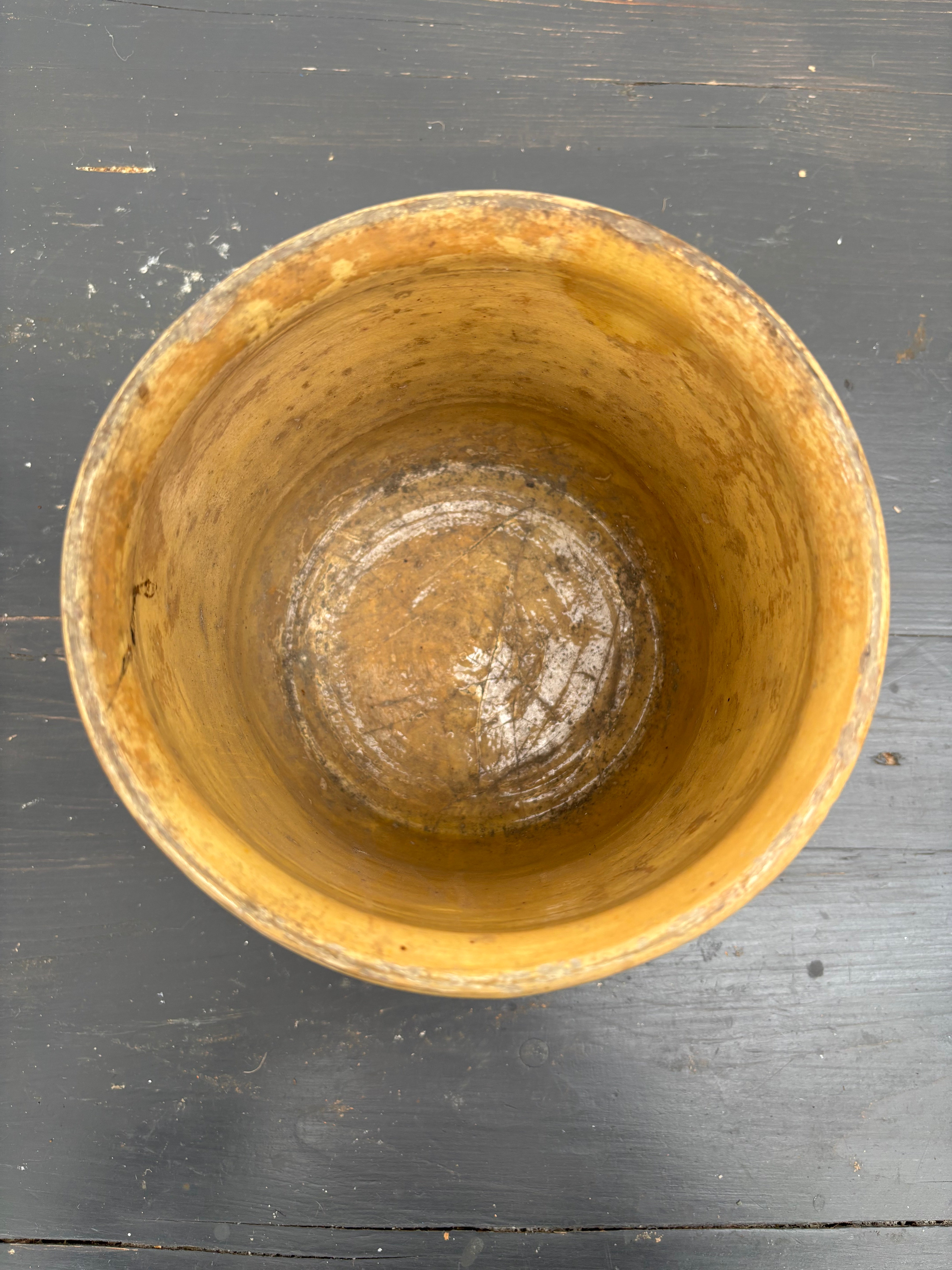 Fransk Lyon krukke, h 15 cm.