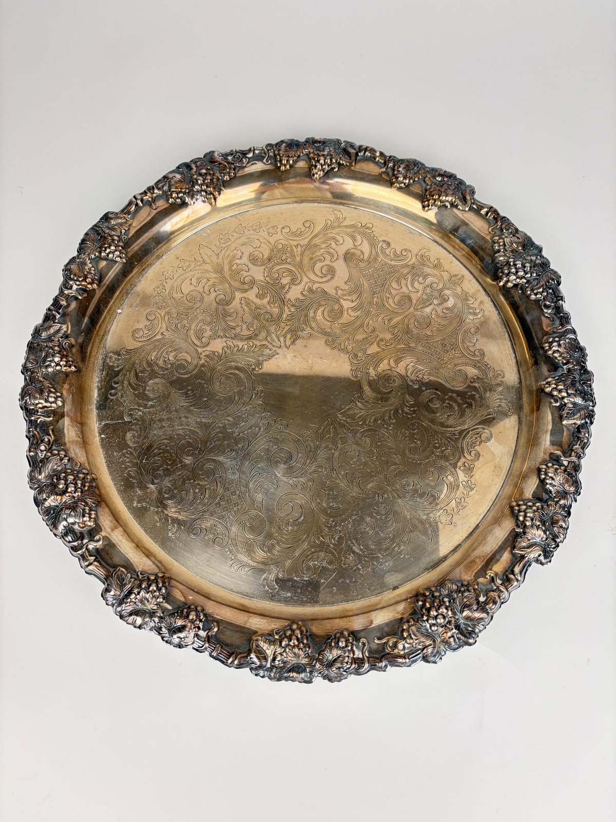 Sølvbakke, Ø44 cm