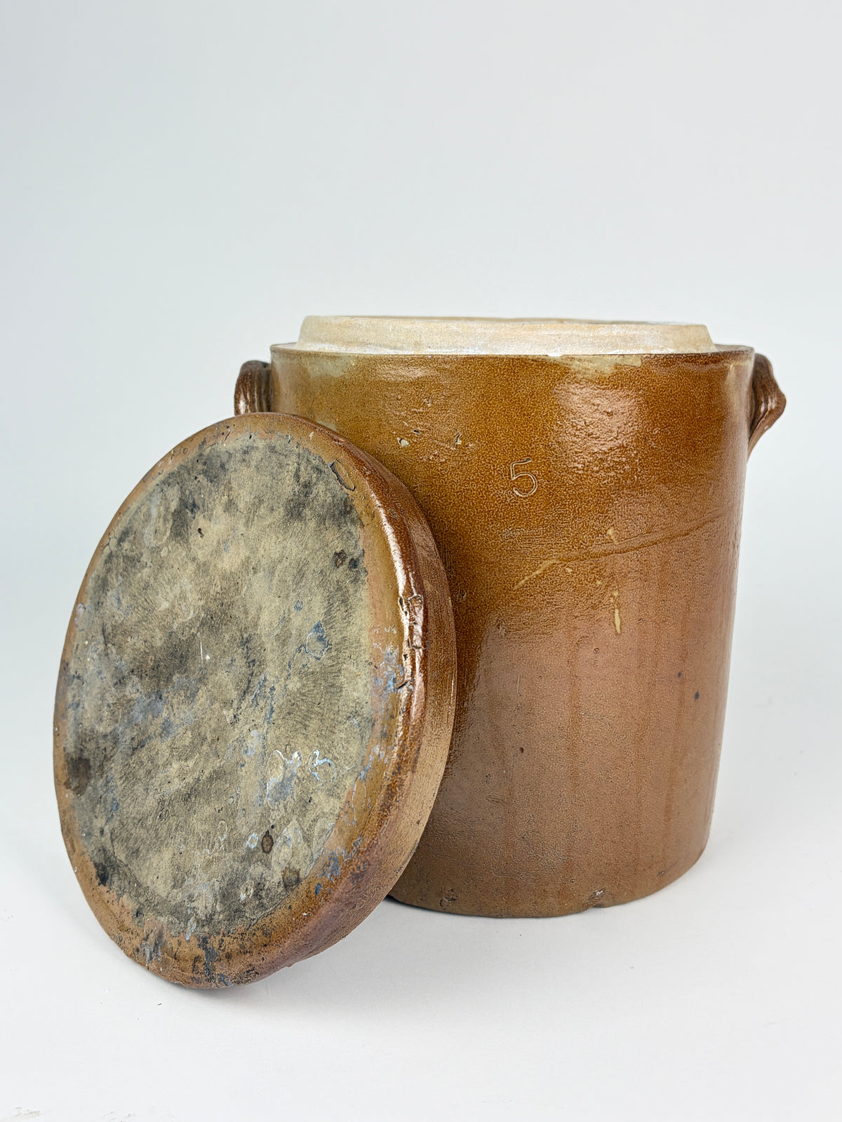 Brun krukke, 23 cm