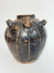 Sort valnødkrukke, 48 cm