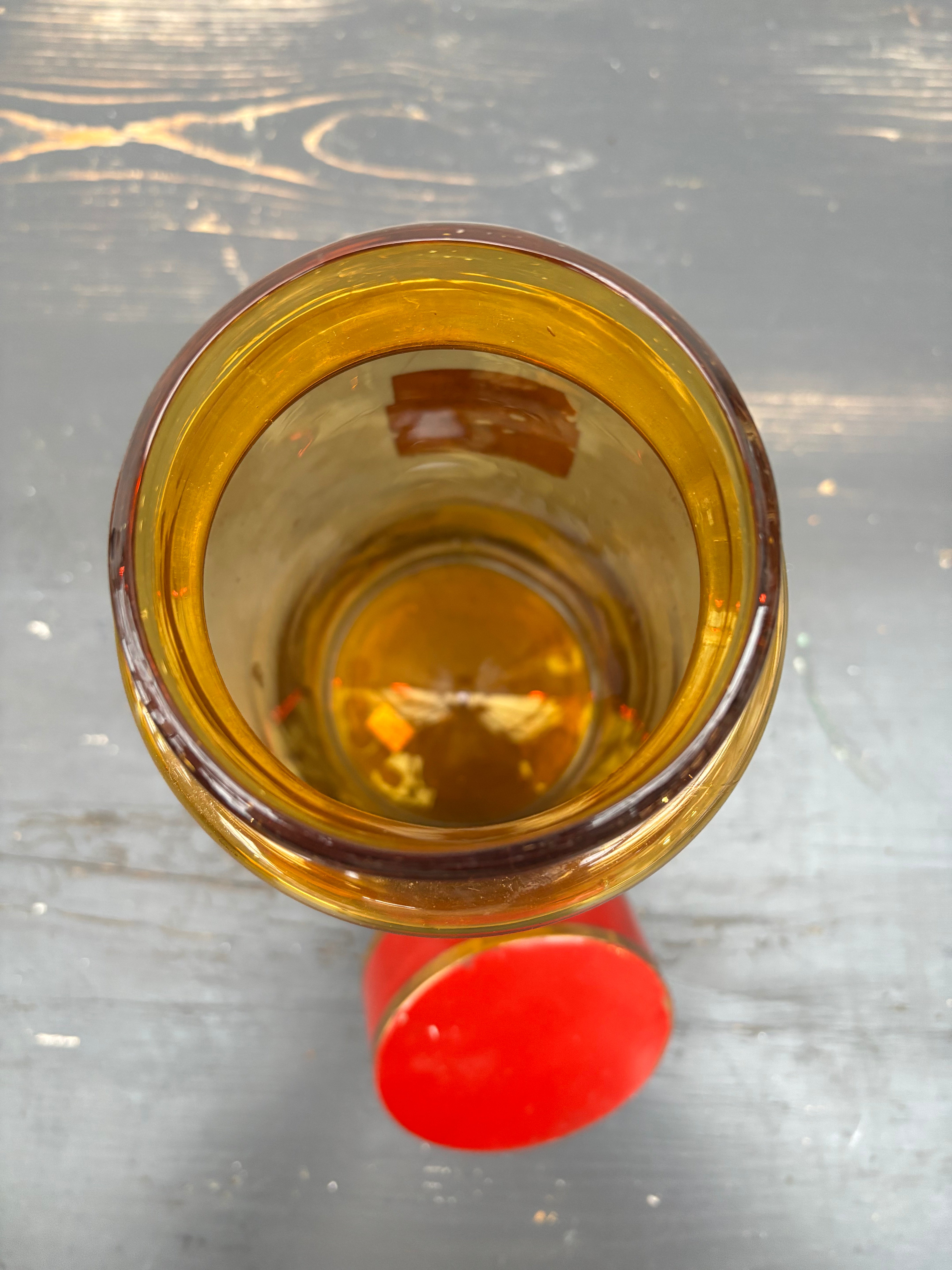 Gammelt fransk apotekerglass