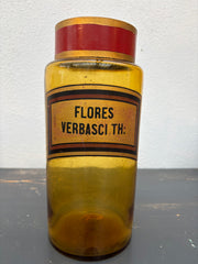 Gammelt fransk apotekerglass
