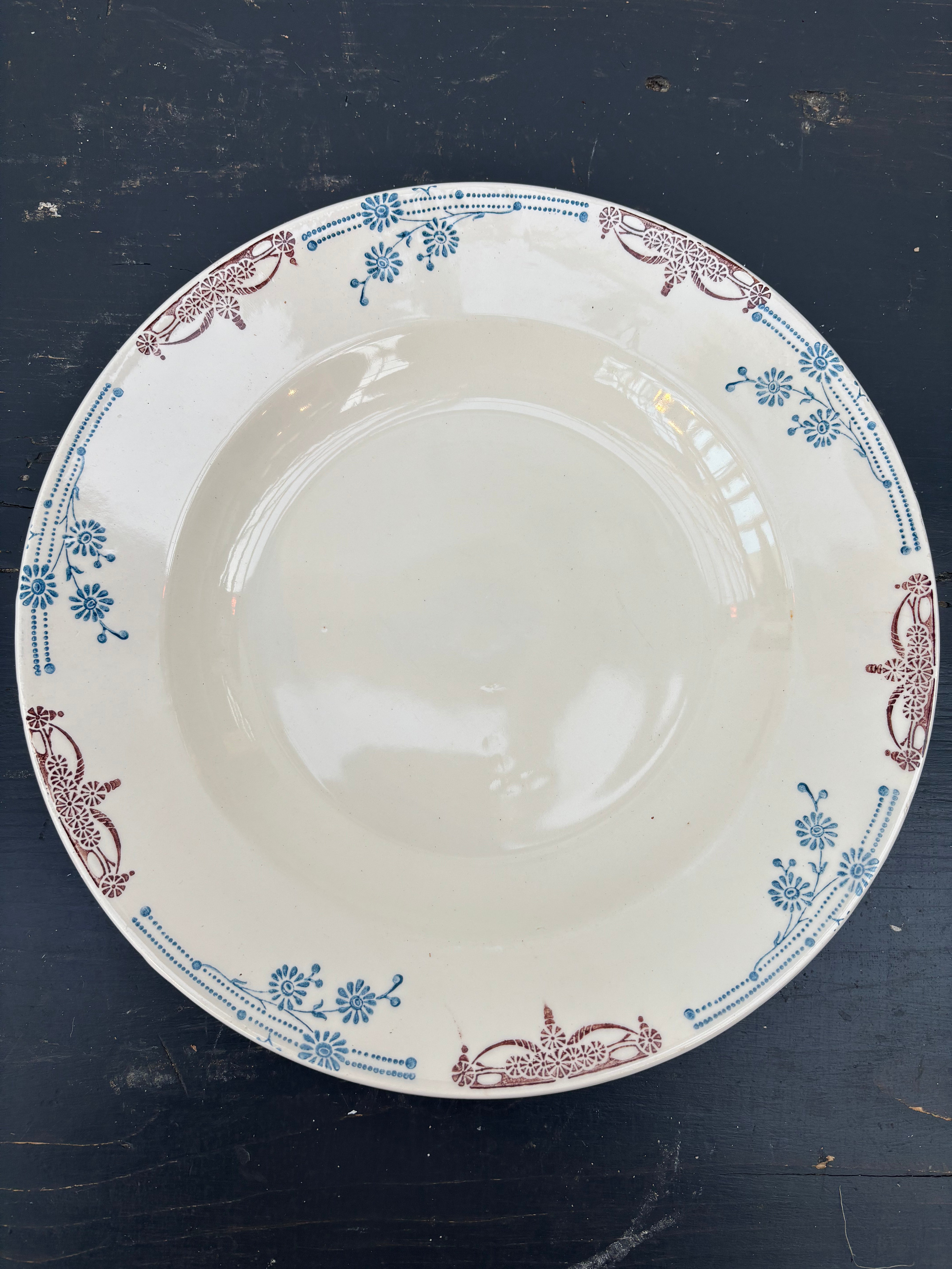 Franske dype tallerkener, 10 stk. Ø23 cm.