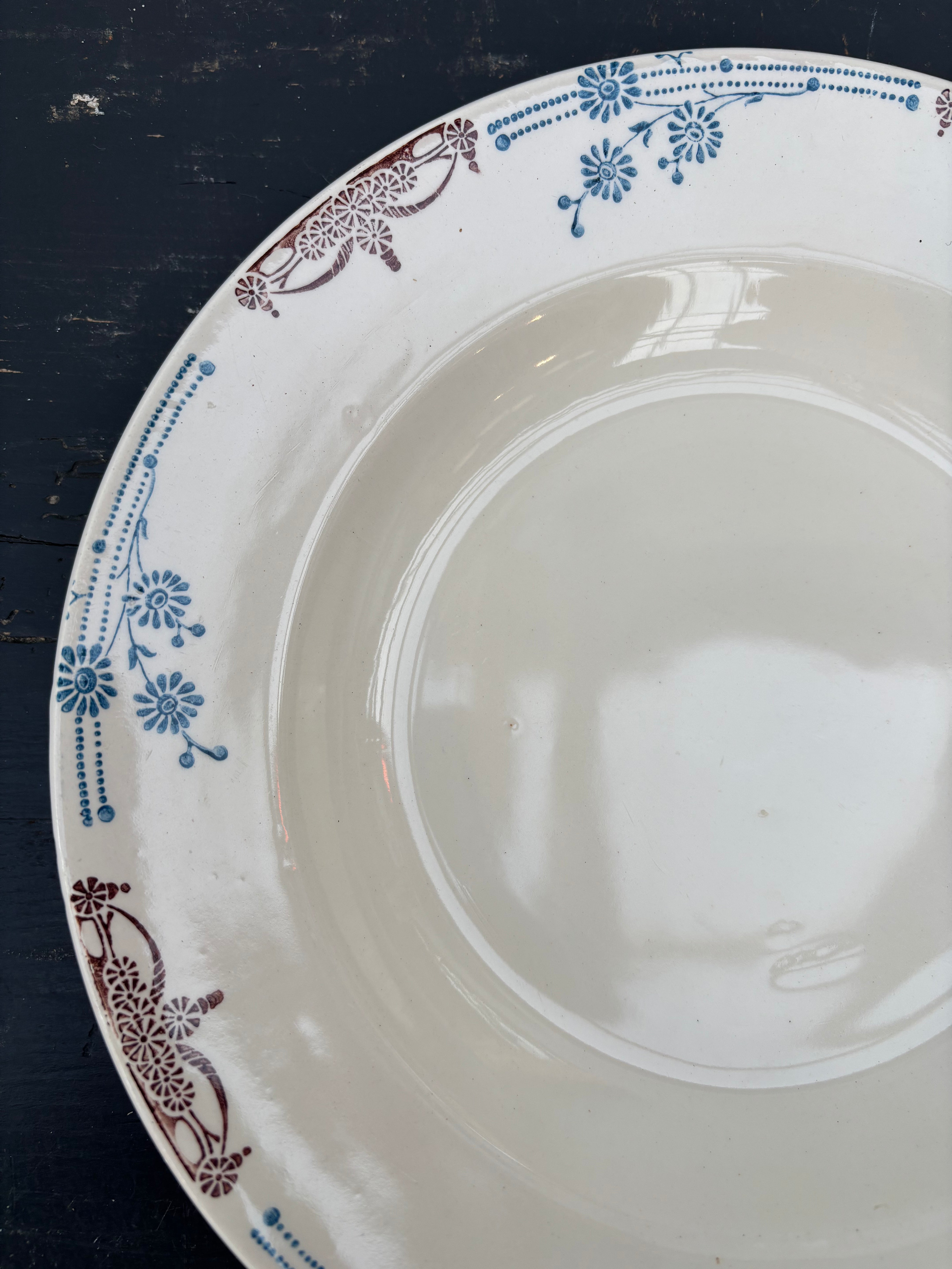 Franske dype tallerkener, 10 stk. Ø23 cm.