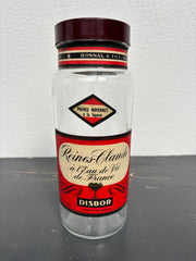 Fransk glas m. etiket