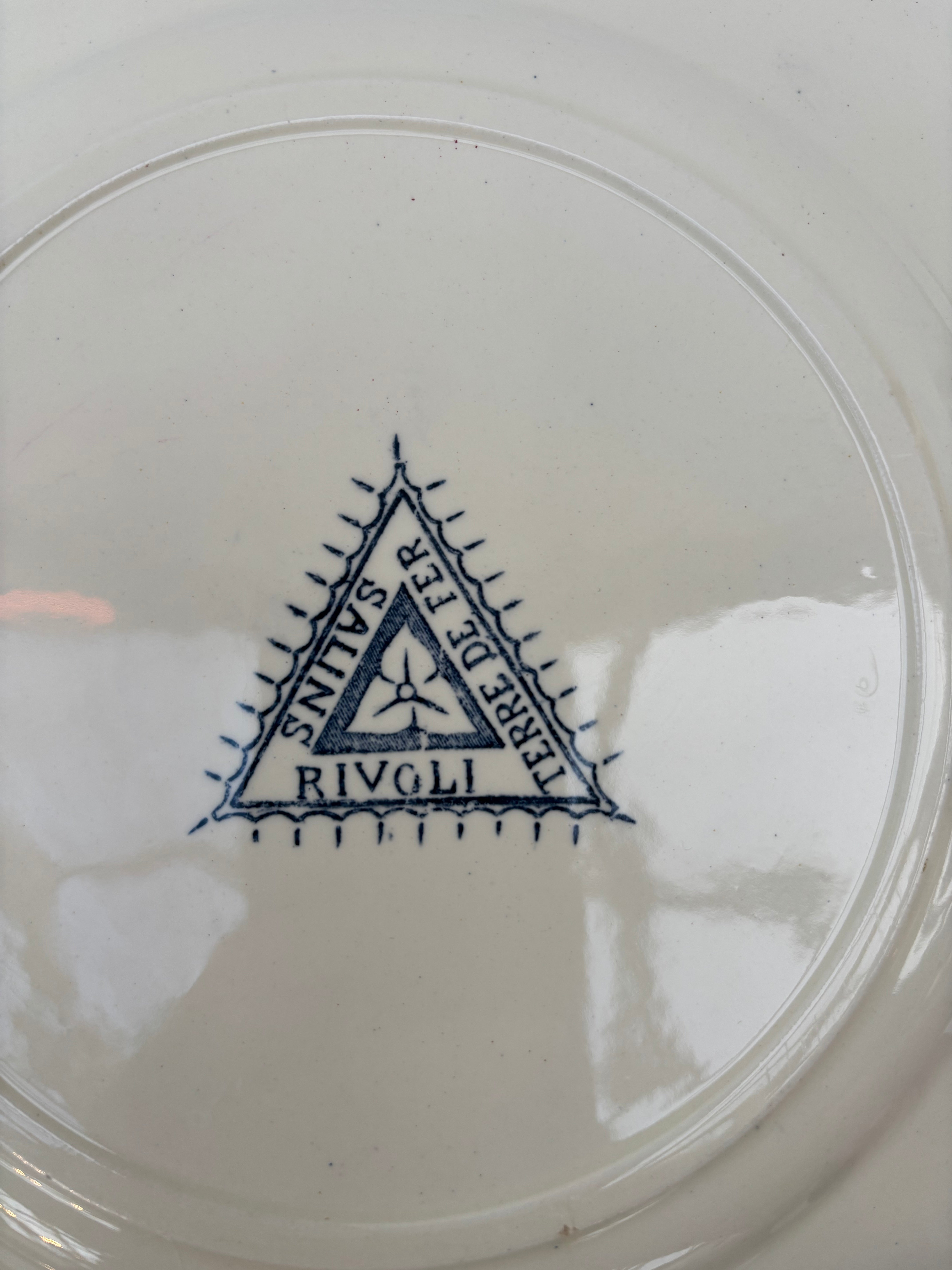 Fransk tallerken, Ø24 cm. 6 deler.
