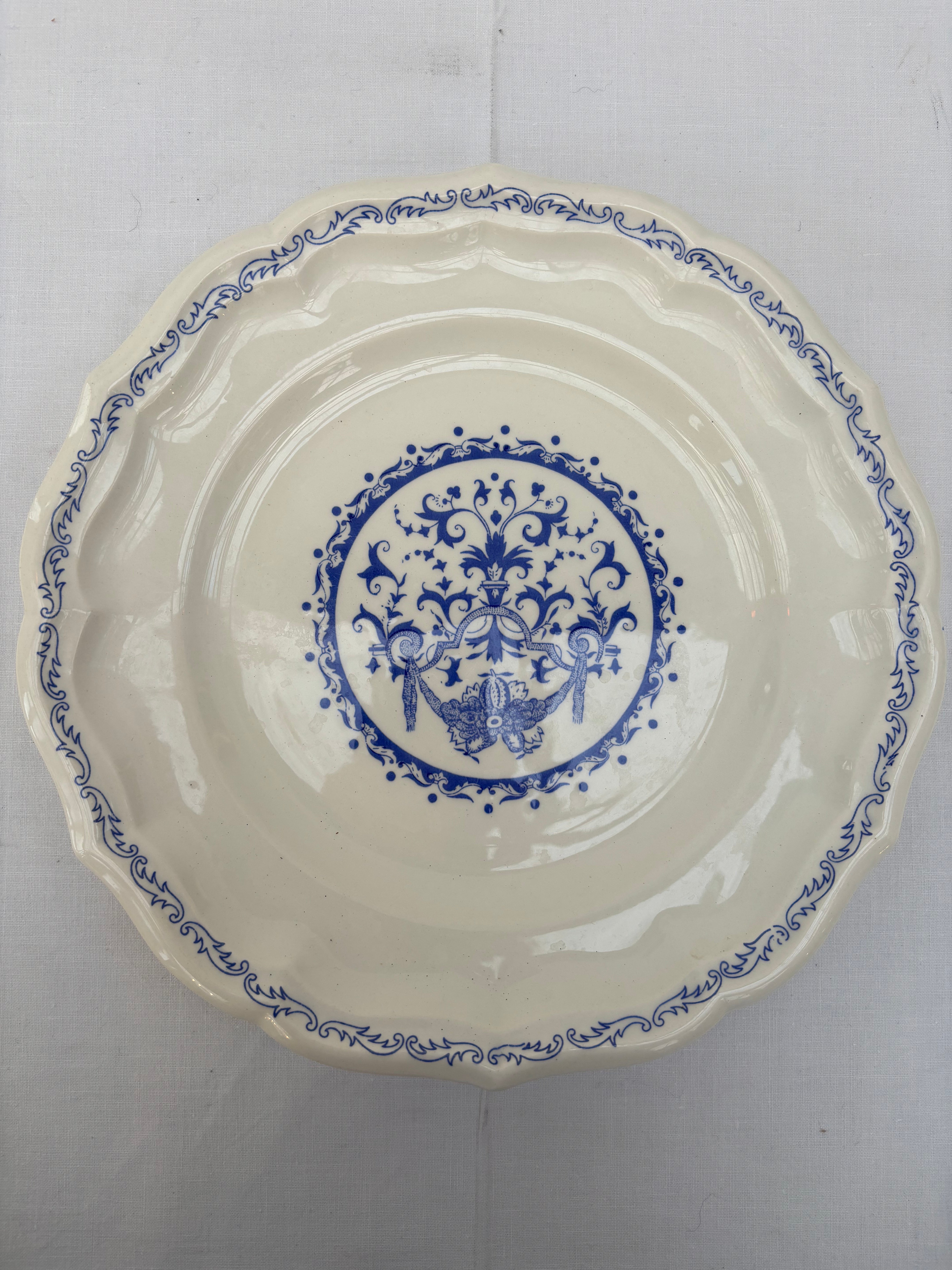 French plates, Ø25 cm. 6 pcs.