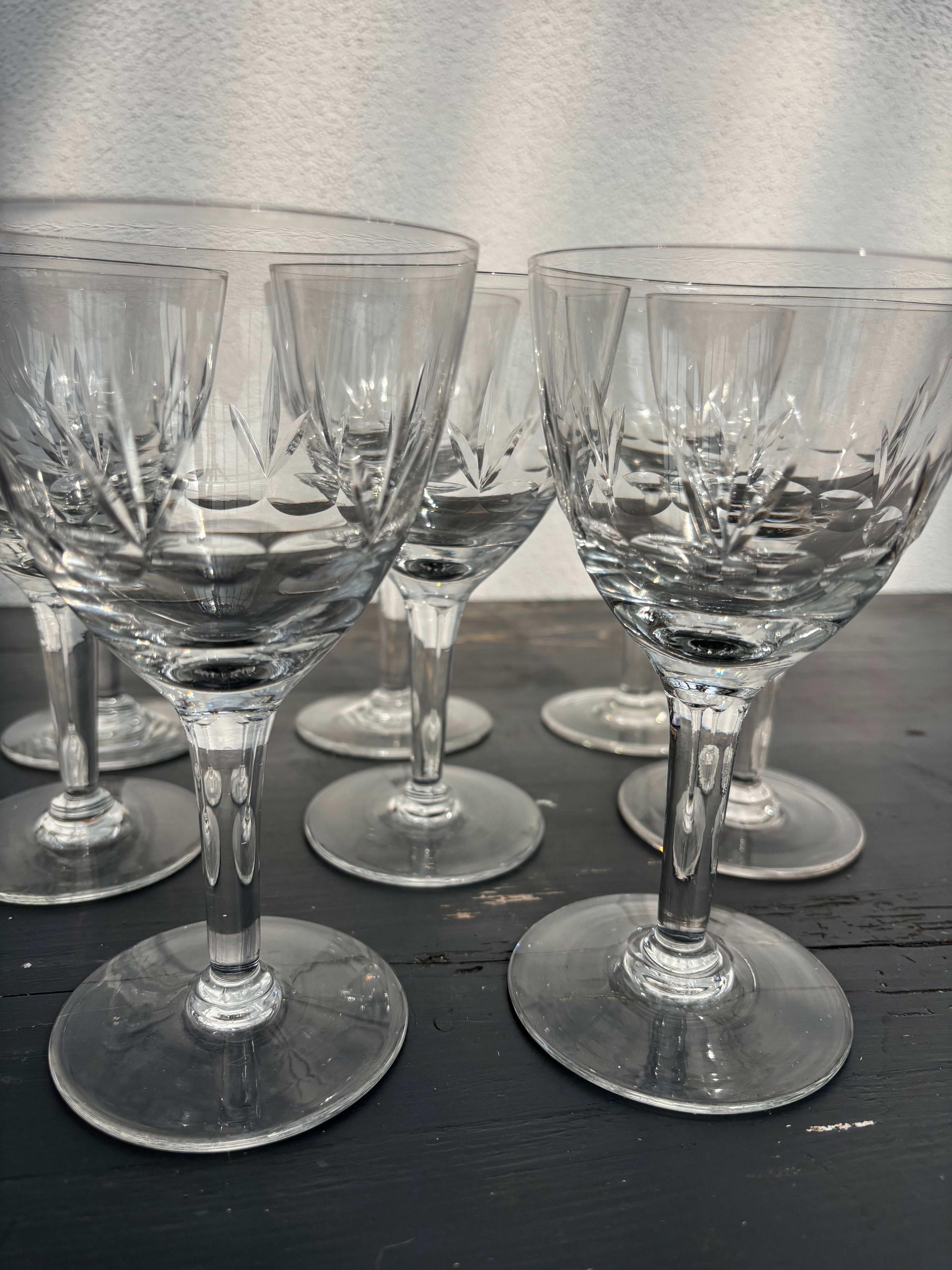 Franske vinglas - 8 stk.