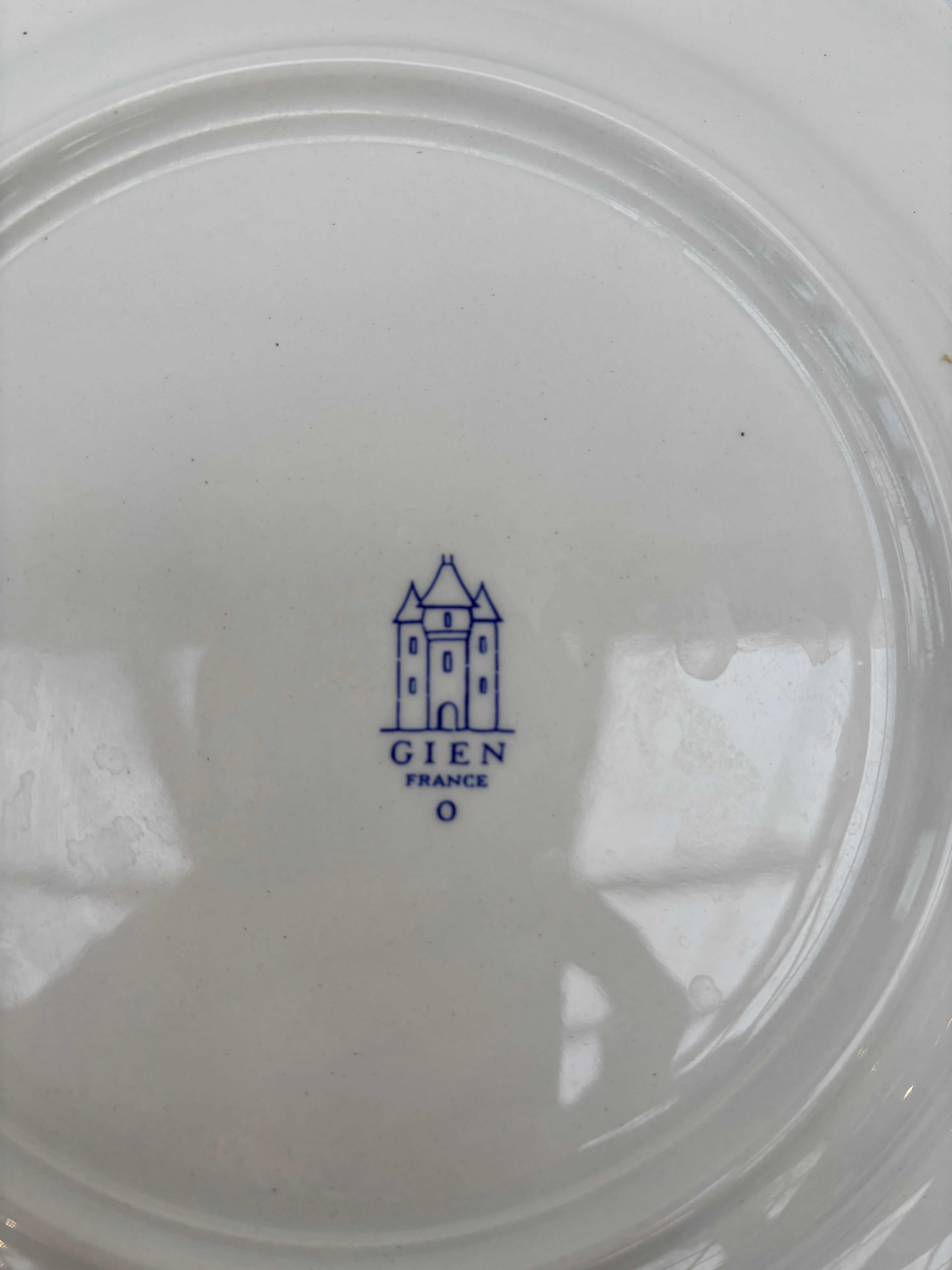 French plates, Ø25 cm. 6 pcs.