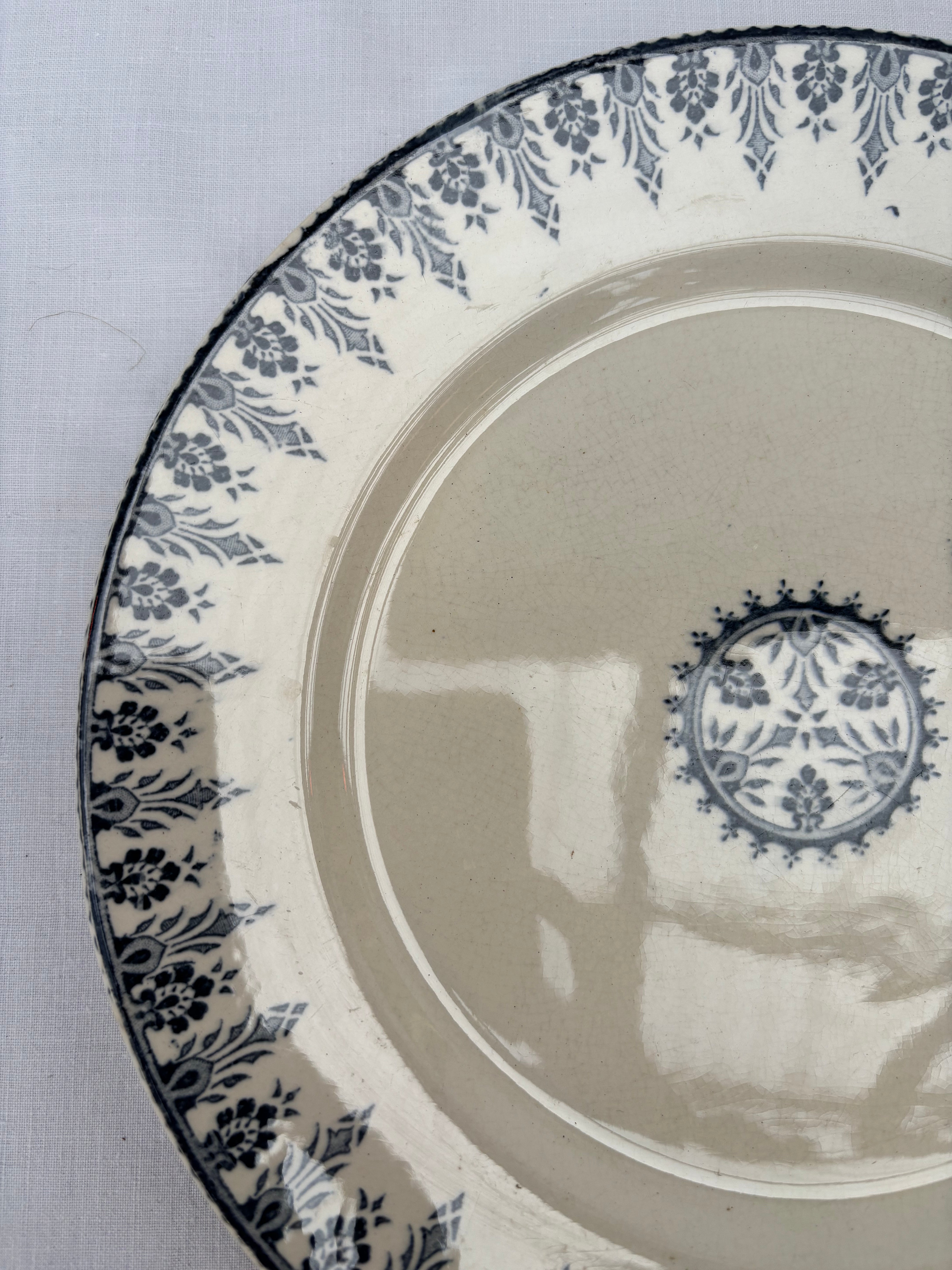 French plates, Ø23 cm. - 6 pcs.