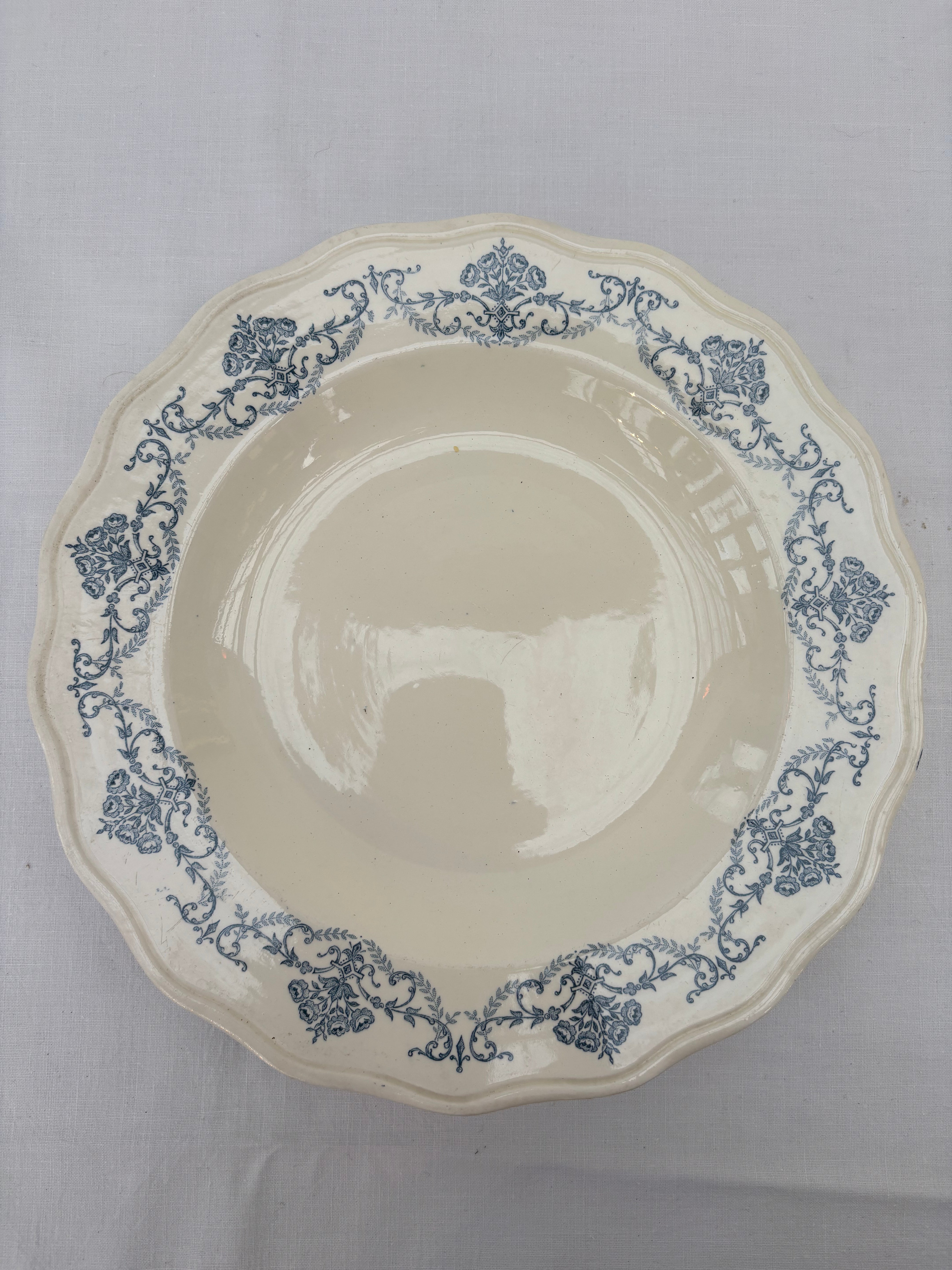 French plates Ø25cm. - 8 pcs.