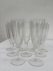 Franske champagneglas, 9 stk.
