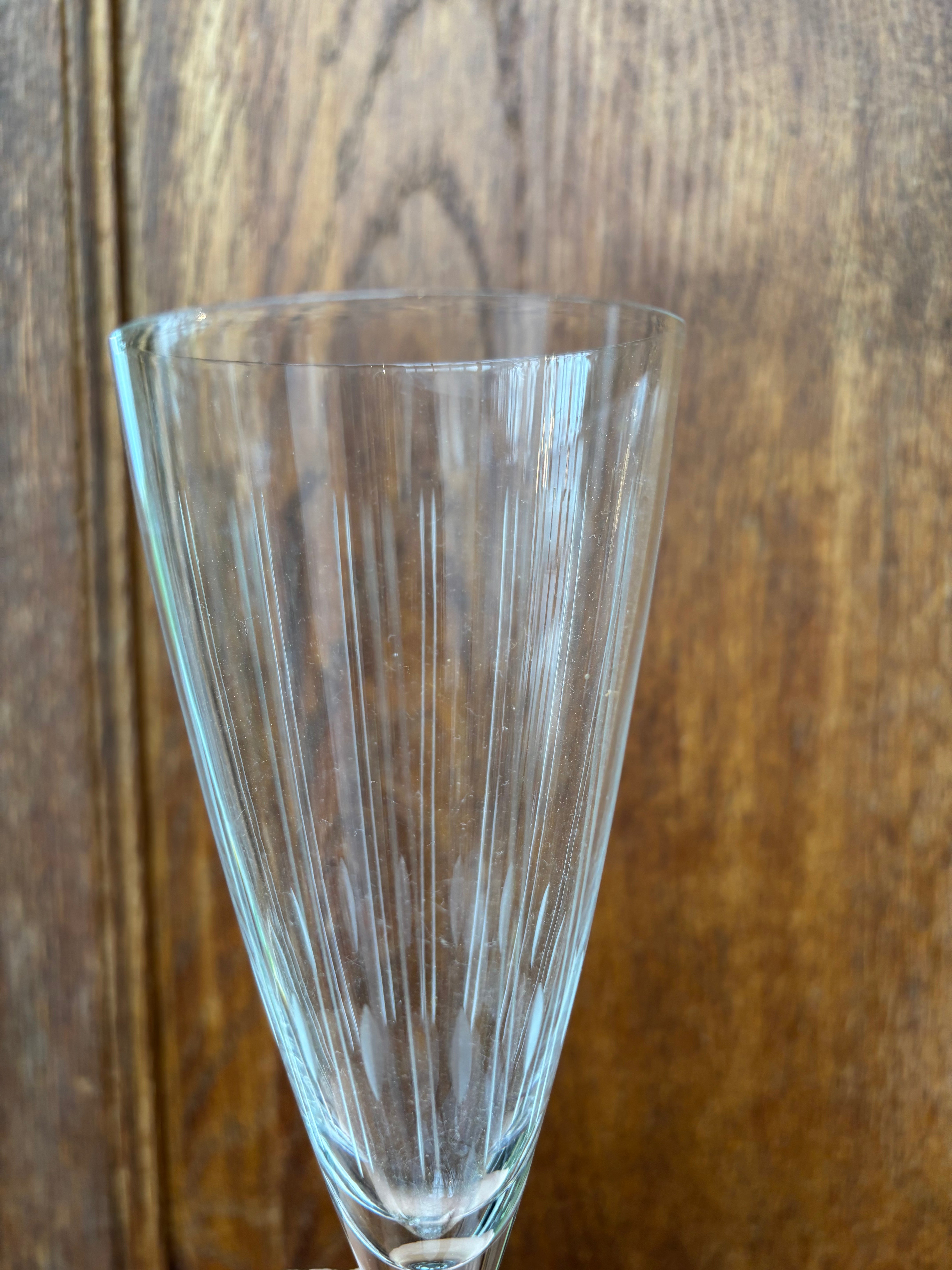 Franske champagneglas, 9 stk.