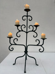 Rustik lysestage til 5 lys