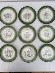 Franske tallerkener, Ø20cm - 6 stk.