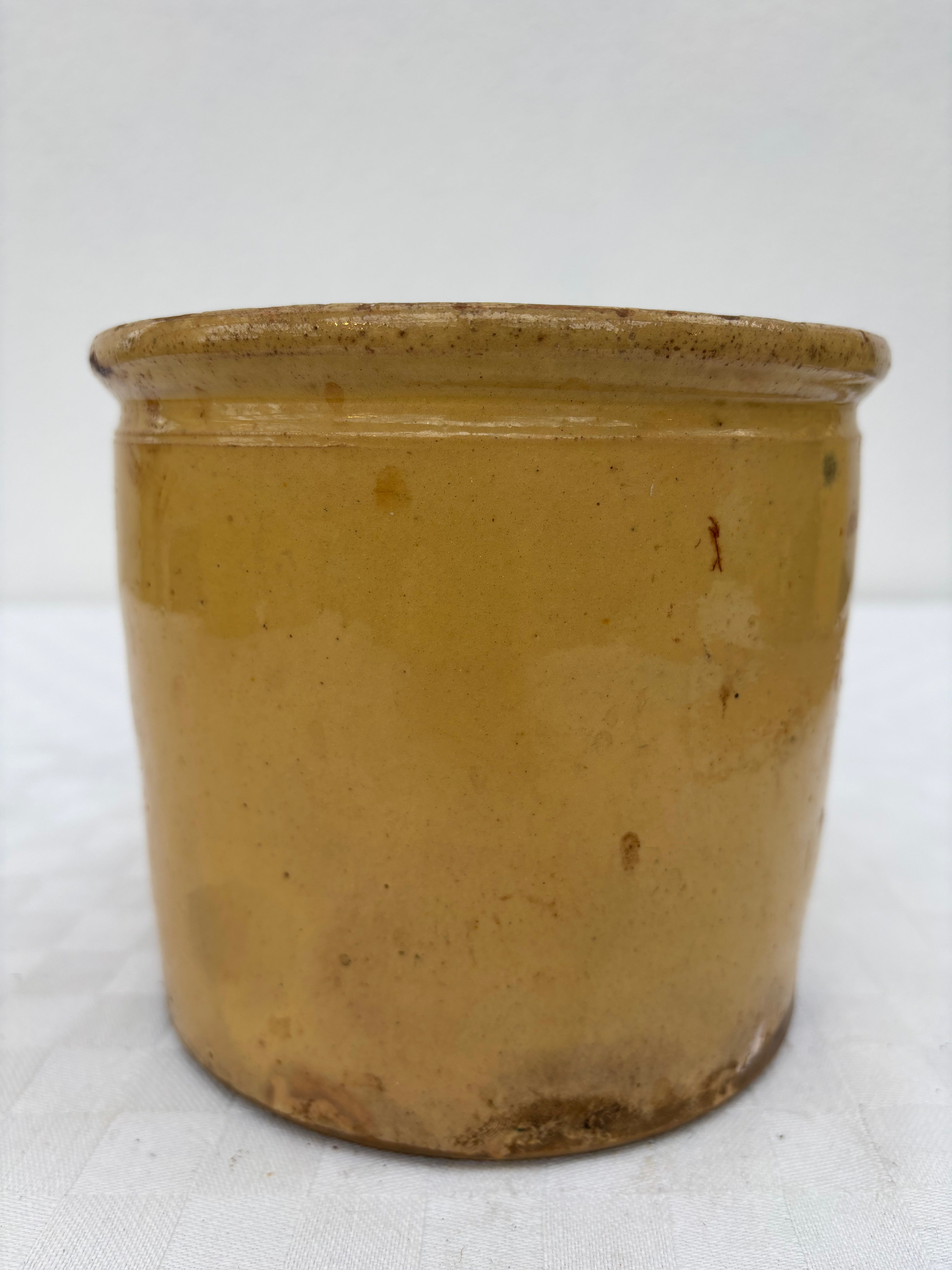 Fransk Lyon krukke, h13,5 cm.