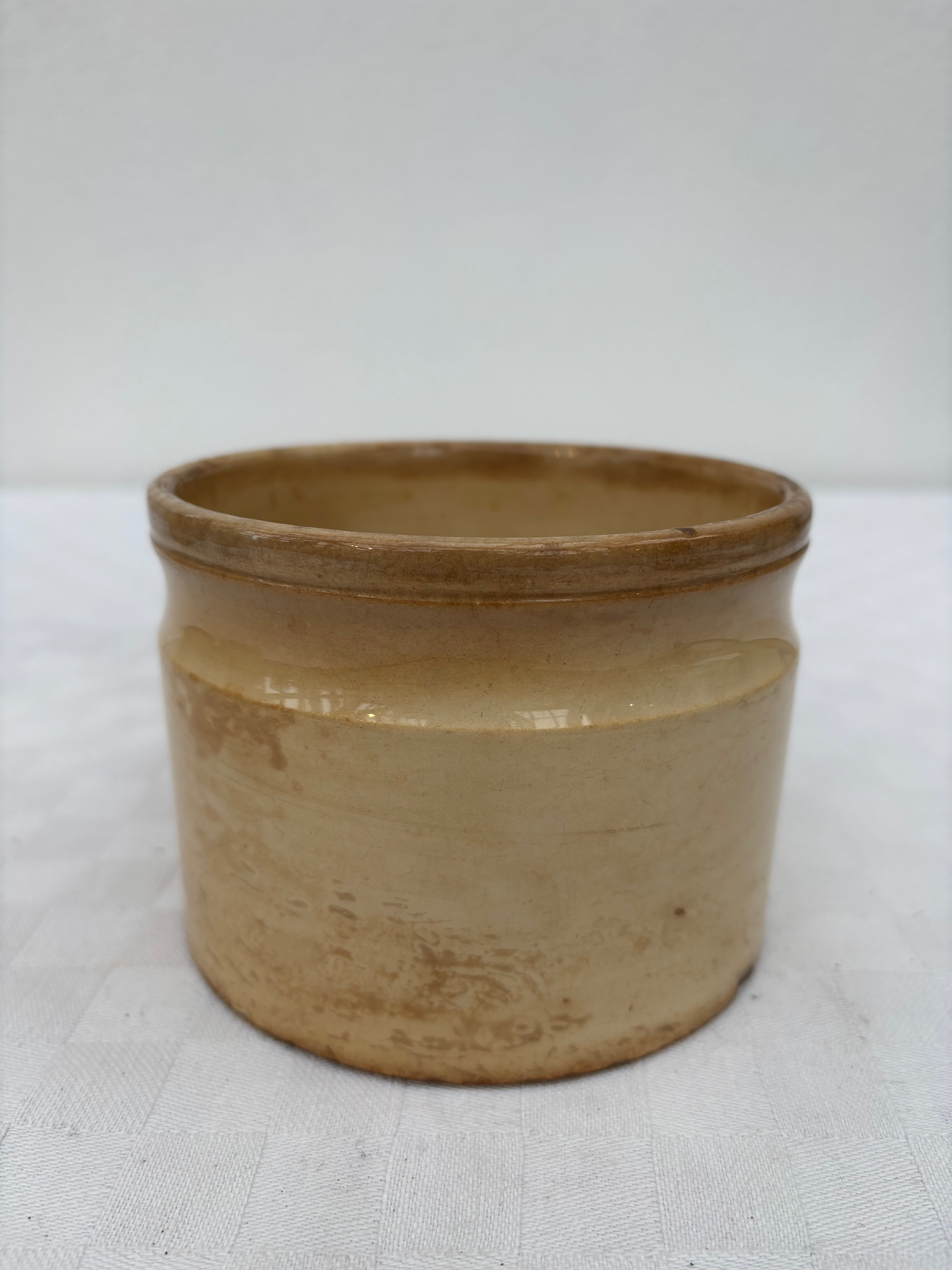 Fransk Lyon krukke, h9 cm.